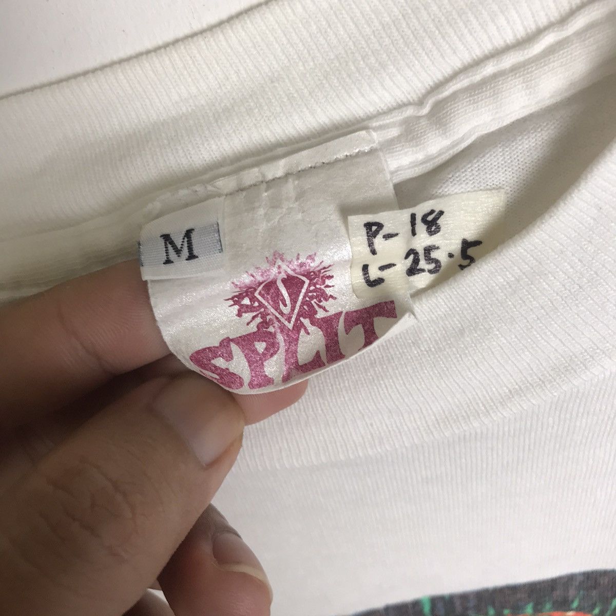 Split Vintage 90s Split Skateboard Spiral T Shirt Size US M / EU 48-50 / 2 - 7 Thumbnail