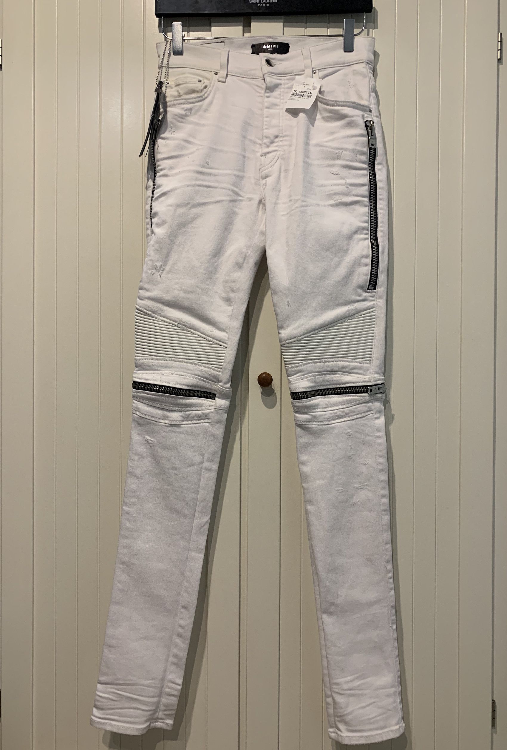 image of Amiri Ss'20 Jean Mx2 Distressed in White, Men's (Size 30)