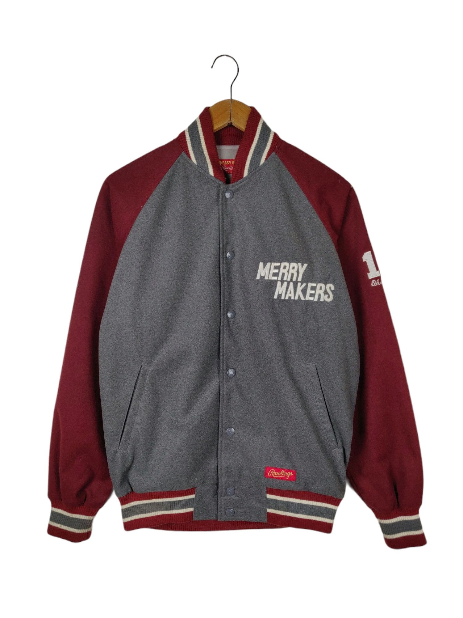 Asics Vintage Easy Order Mfg by Asics Wool Varsity Jacket Size US L / EU 52-54 / 3 - 2 Thumbnail
