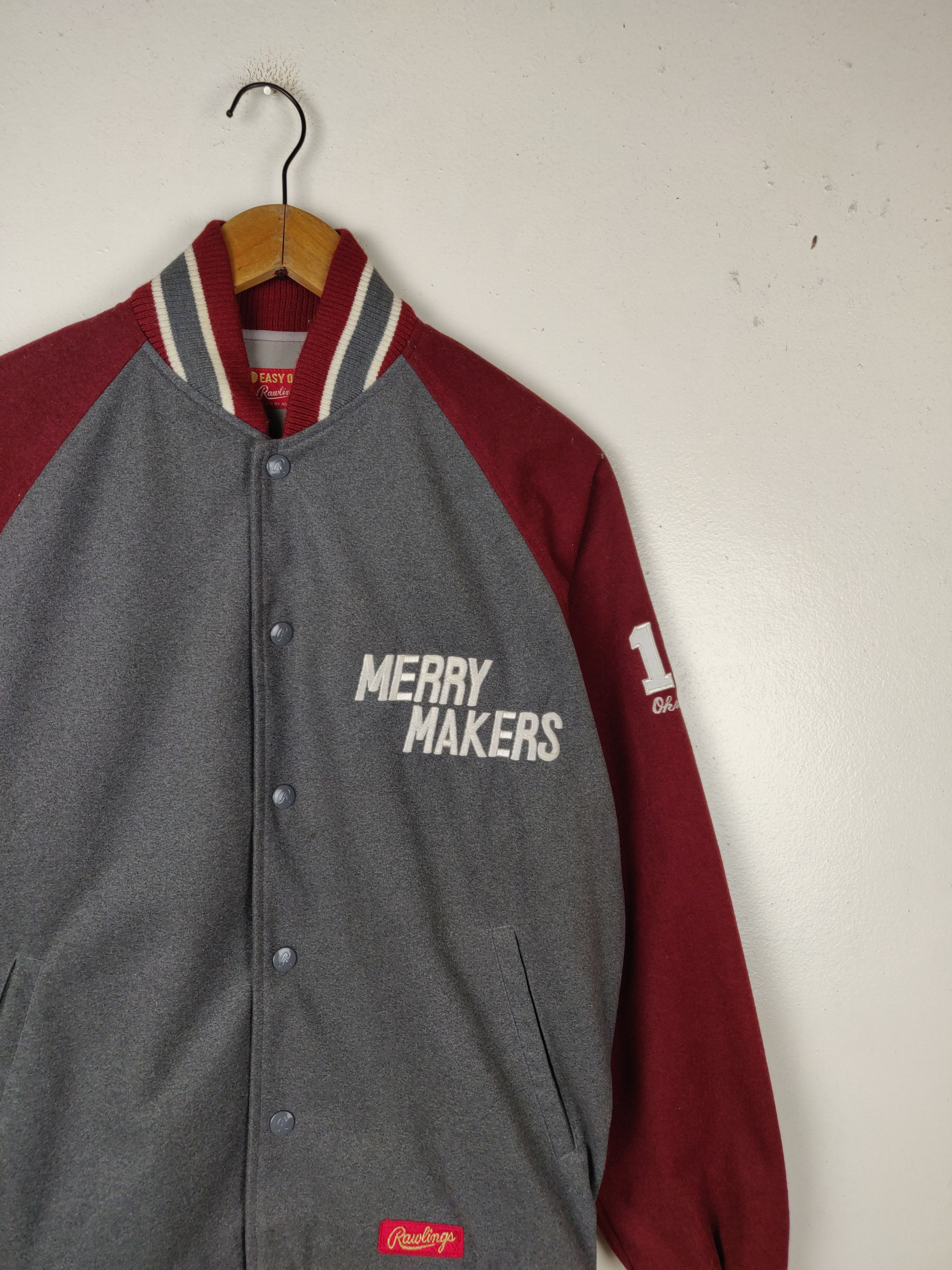 Asics Vintage Easy Order Mfg by Asics Wool Varsity Jacket Size US L / EU 52-54 / 3 - 6 Thumbnail