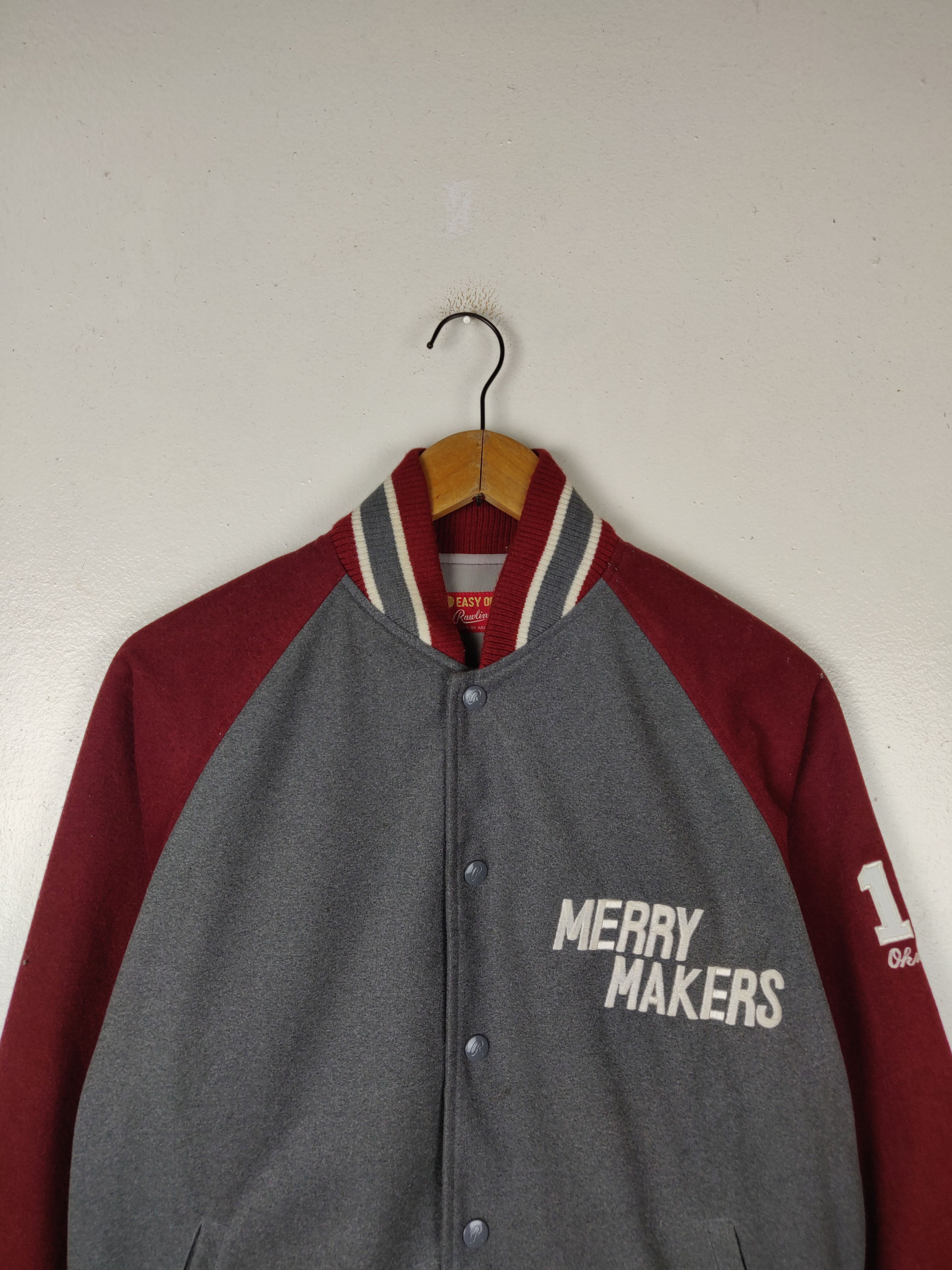 Asics Vintage Easy Order Mfg by Asics Wool Varsity Jacket Size US L / EU 52-54 / 3 - 4 Thumbnail