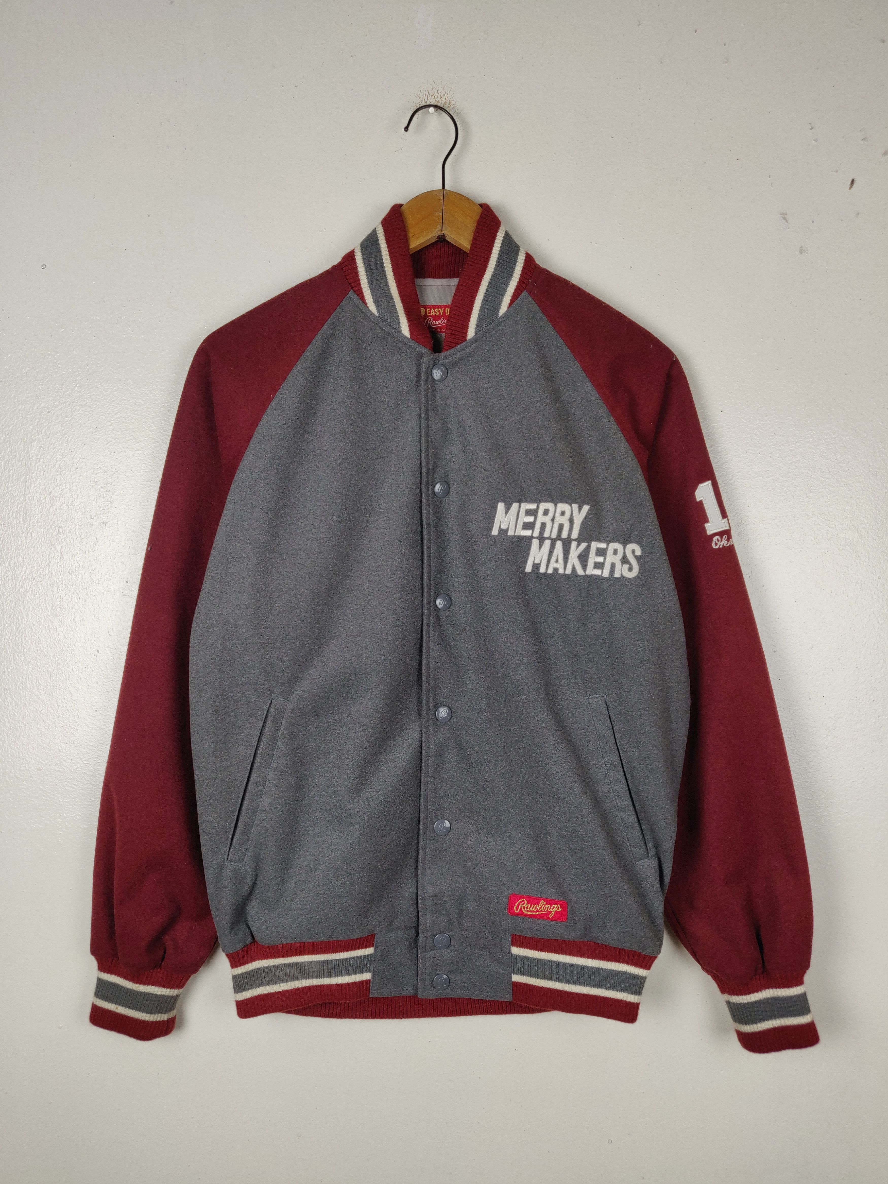 Asics Vintage Easy Order Mfg by Asics Wool Varsity Jacket Size US L / EU 52-54 / 3 - 3 Thumbnail
