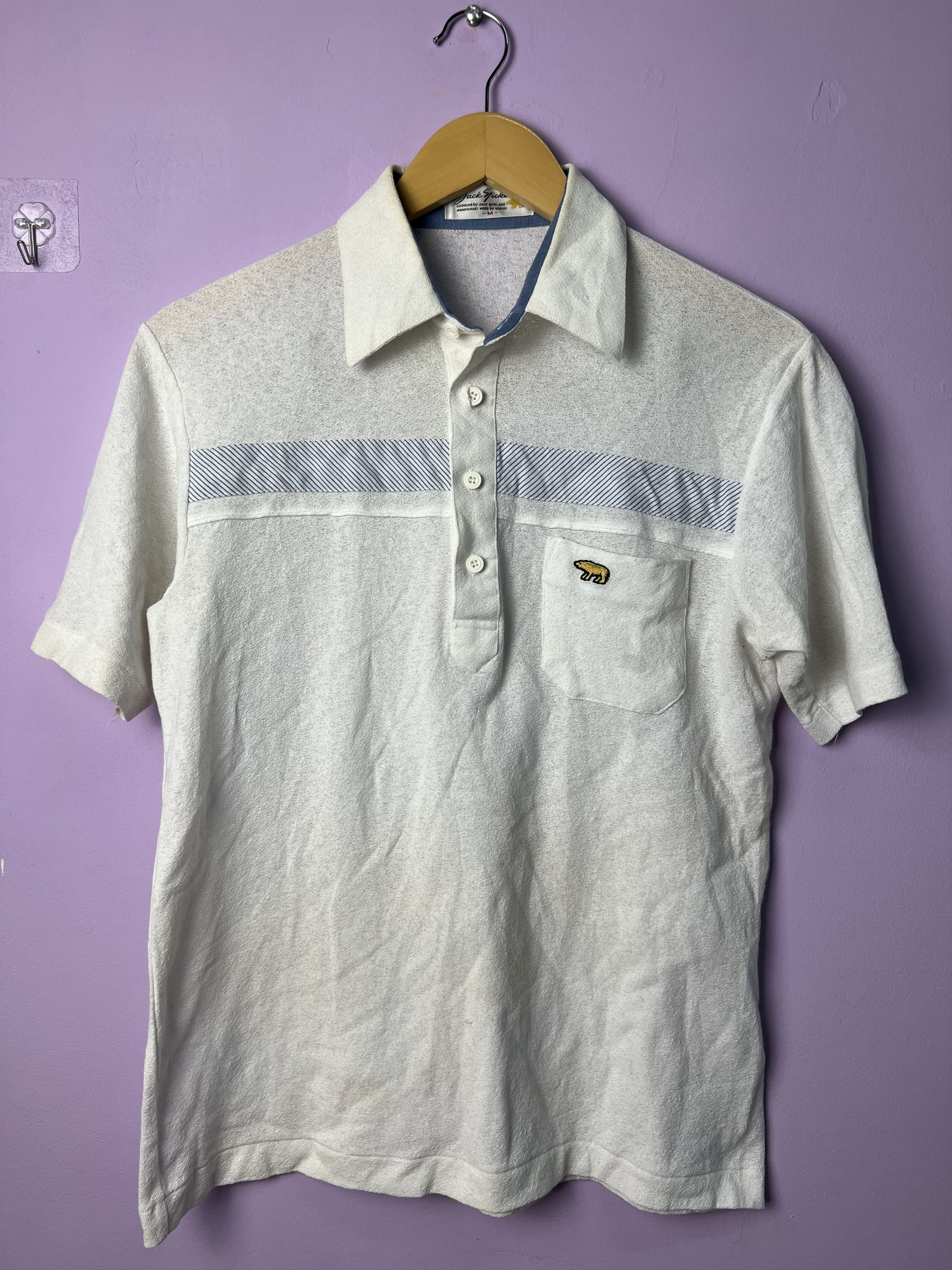 🔥Vintage Golden Bear Thin Light Polo Tees