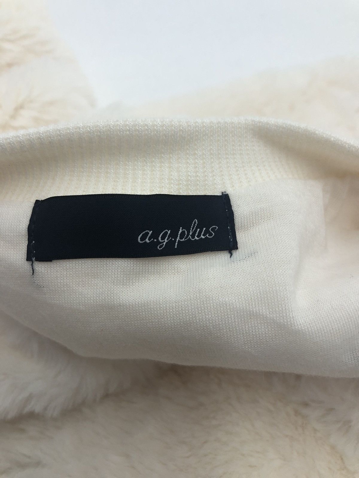 Designer Japanese a.g. Plus Crop Top Fur Sweatshirt Size S / US 4 / IT 40 - 6 Thumbnail
