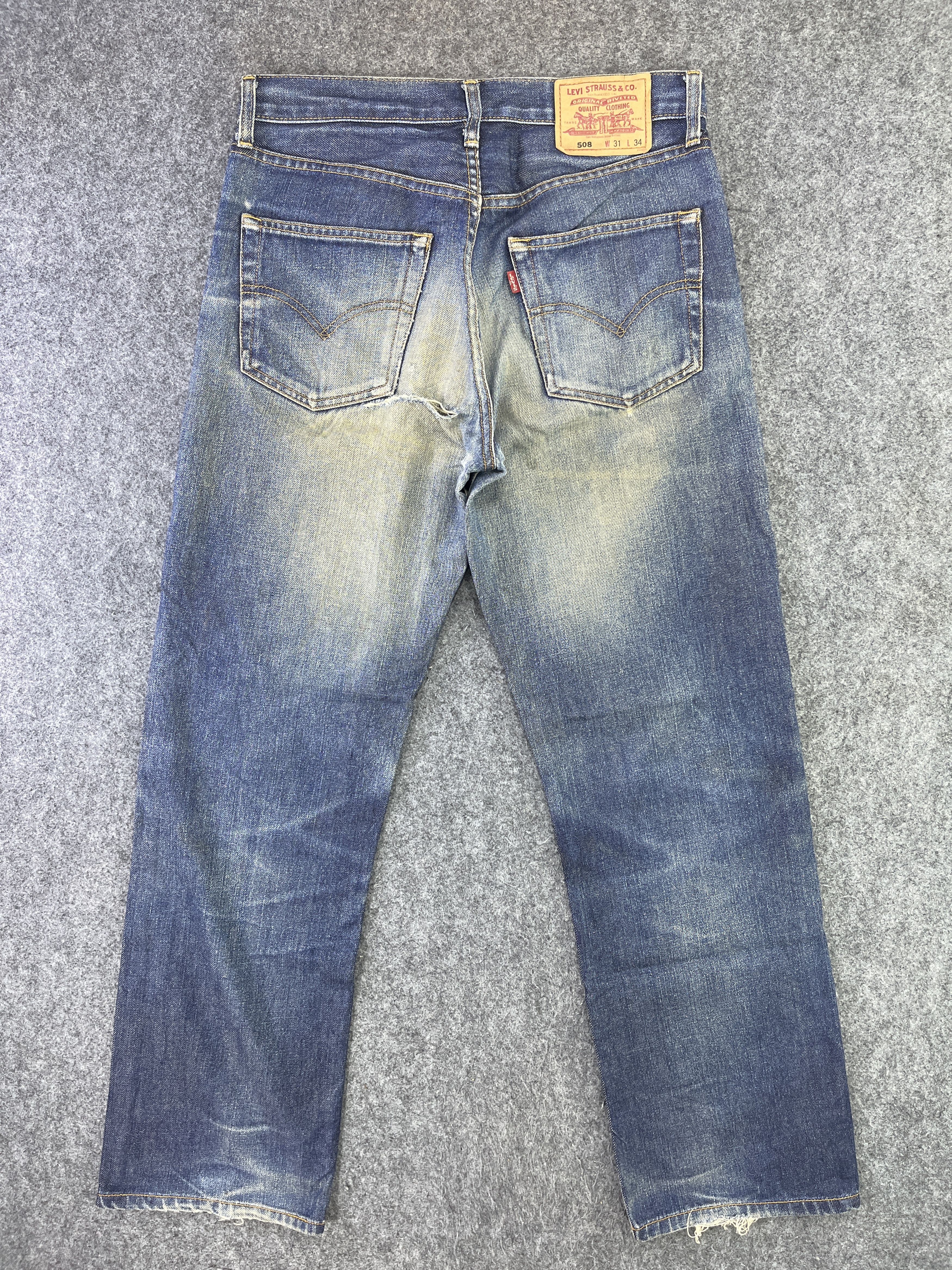Levi's Vintage Levis 508 Denim Blue Wash Jeans - J910 Size US 31 - 2 Thumbnail