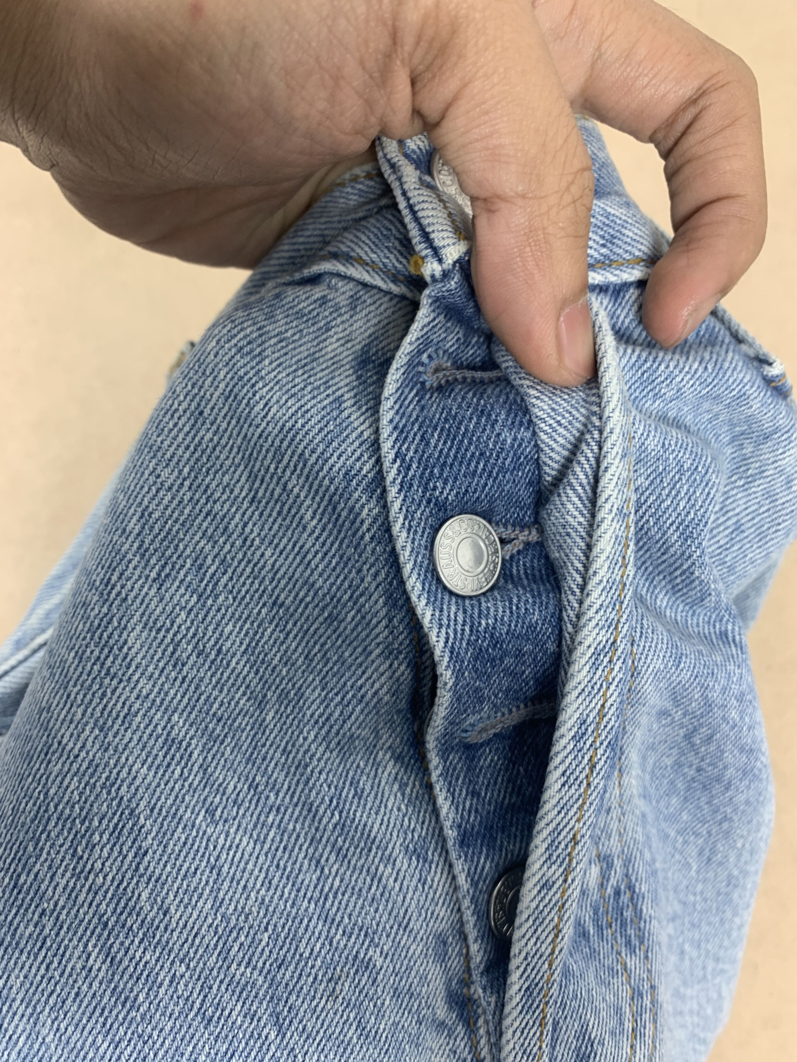 Levi's Vintage 90s Levis 501 Straight Cut Stone Wash Jeans P0223 Size US 28 / EU 44 - 15 Thumbnail