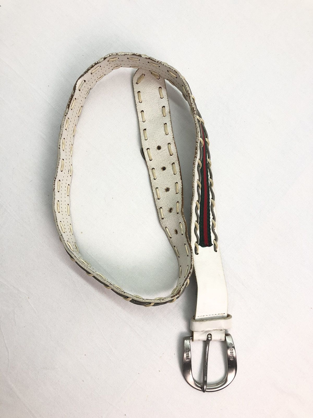 Japanese Brand Giorgio Ferri Gucci Inspired Leather Belt Size ONE SIZE - 8 Thumbnail