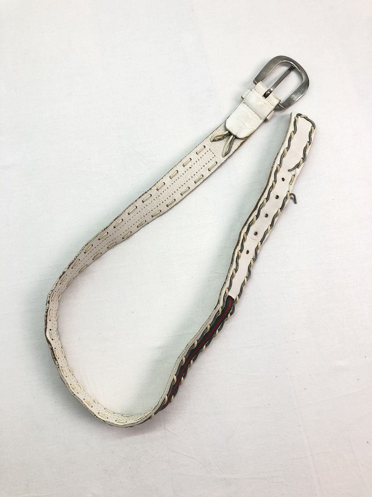 Japanese Brand Giorgio Ferri Gucci Inspired Leather Belt Size ONE SIZE - 6 Thumbnail