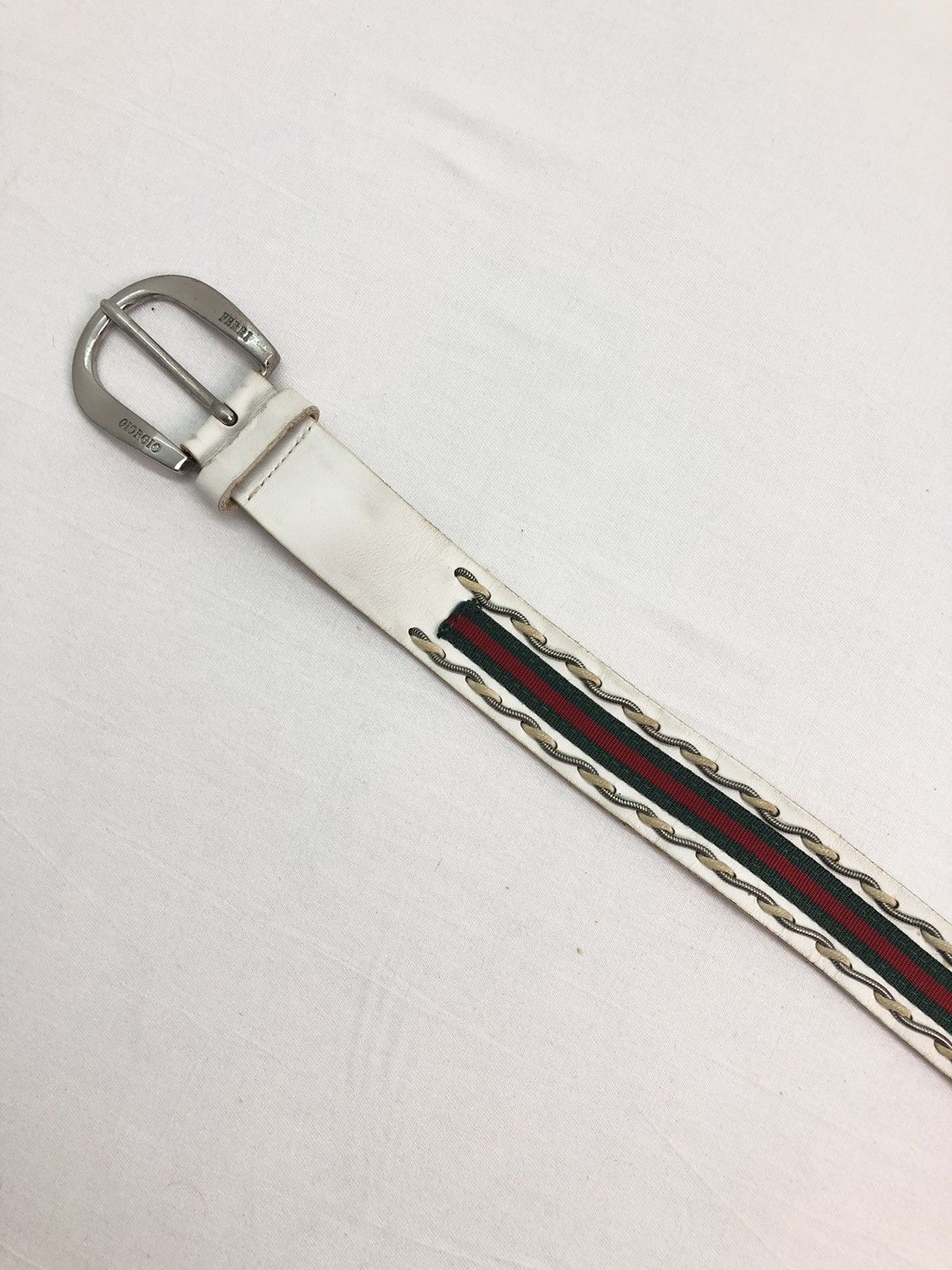 Japanese Brand Giorgio Ferri Gucci Inspired Leather Belt Size ONE SIZE - 4 Thumbnail