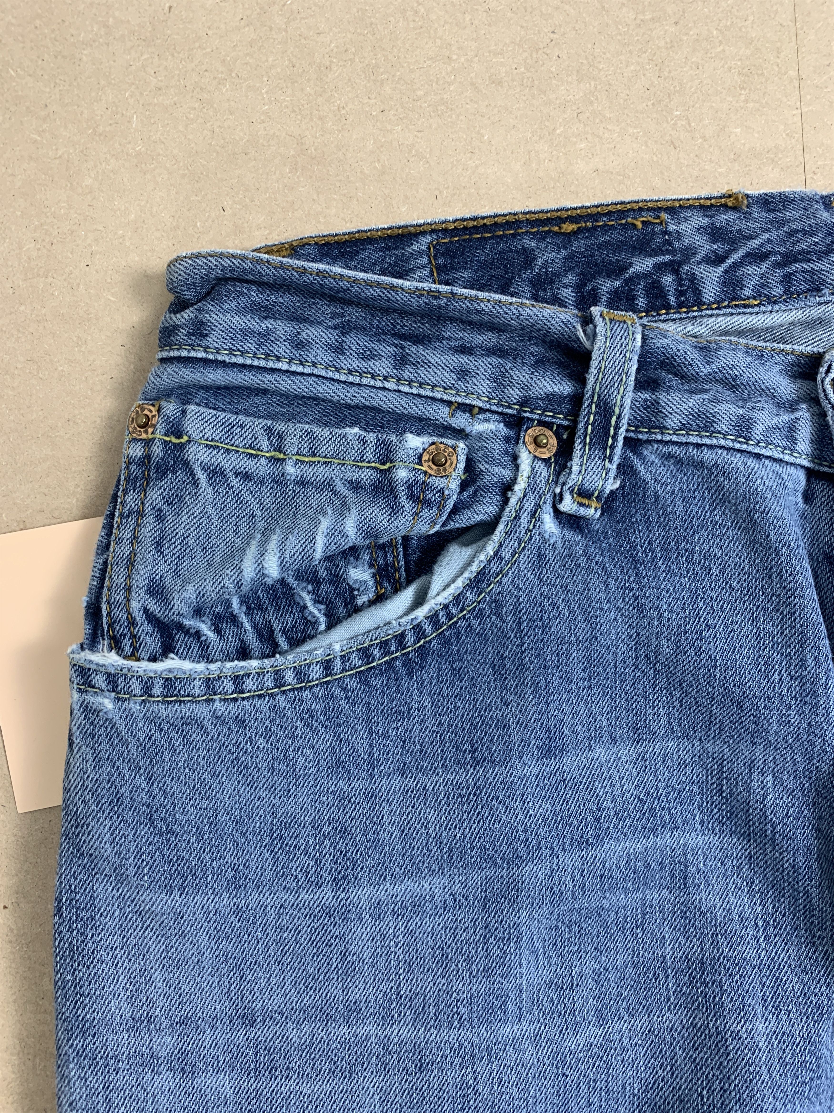 Levi's × Vintage Vintage Levi's 501 Distresse Blue Jeans Size US 29 - 10 Thumbnail