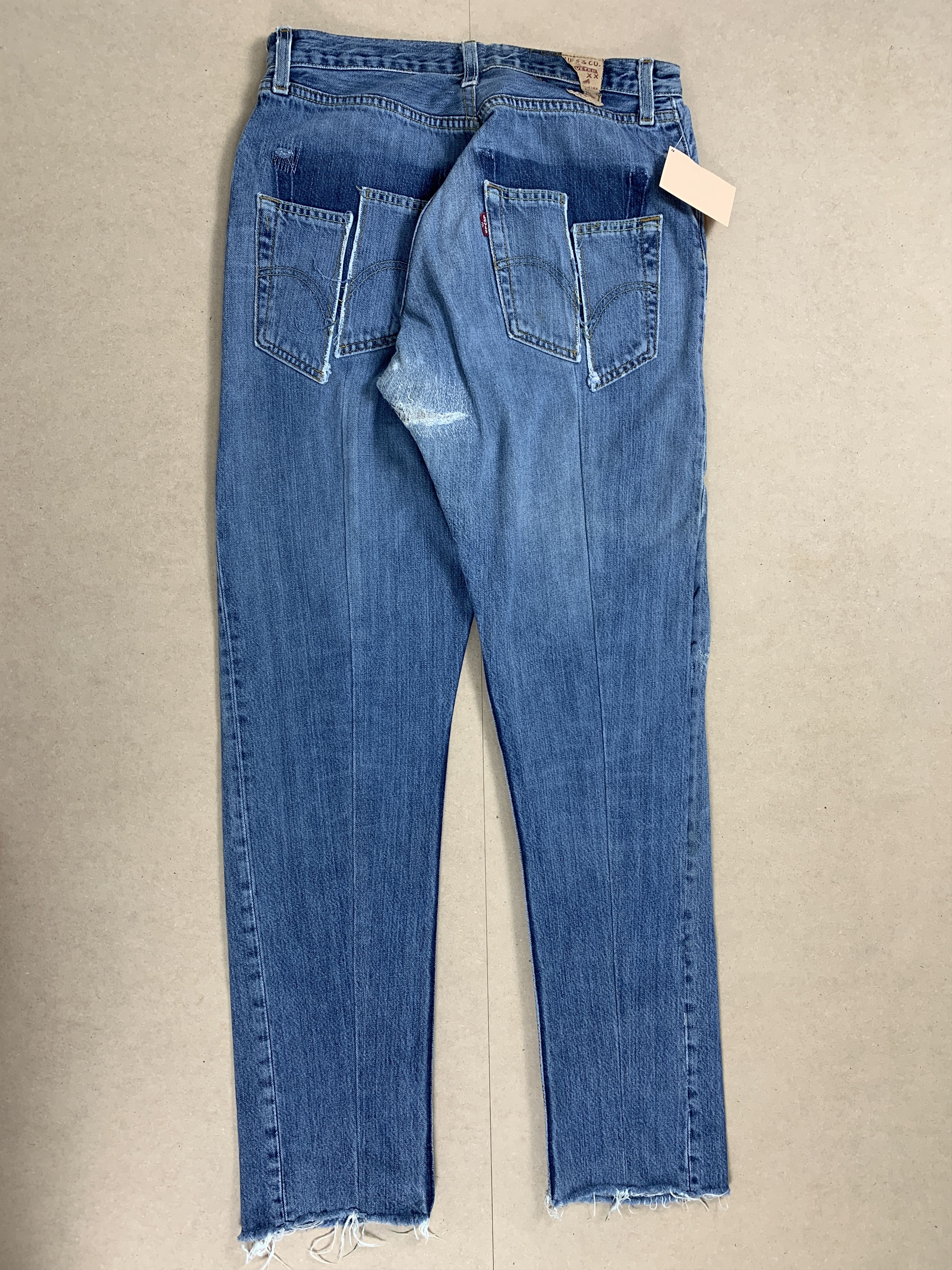 Levi's × Vintage Vintage Levi's 501 Distresse Blue Jeans Size US 29 - 14 Thumbnail