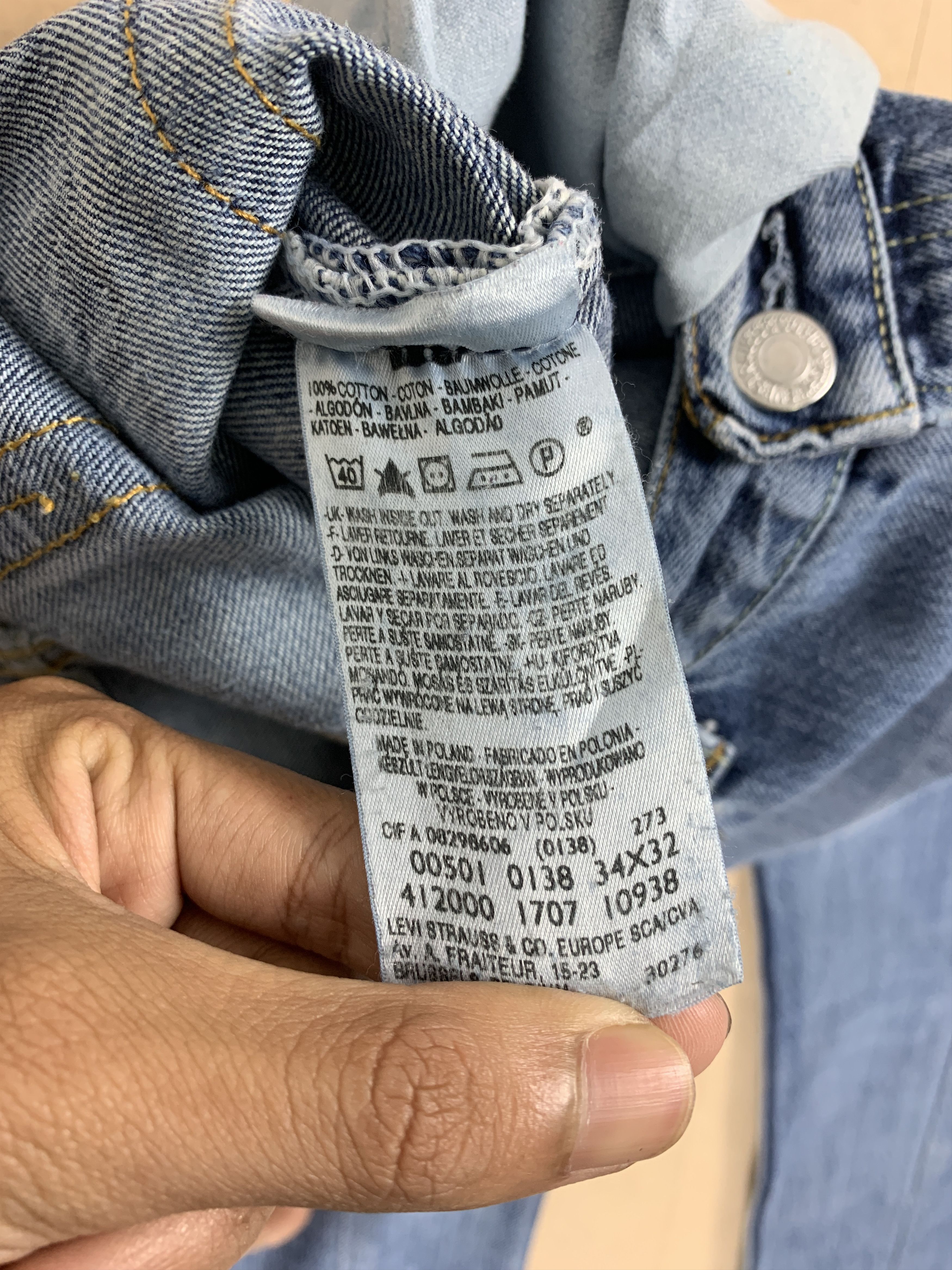 Levi's × Vintage Vintage Levi's 501 Distresse Blue Jeans Size US 29 - 23 Thumbnail