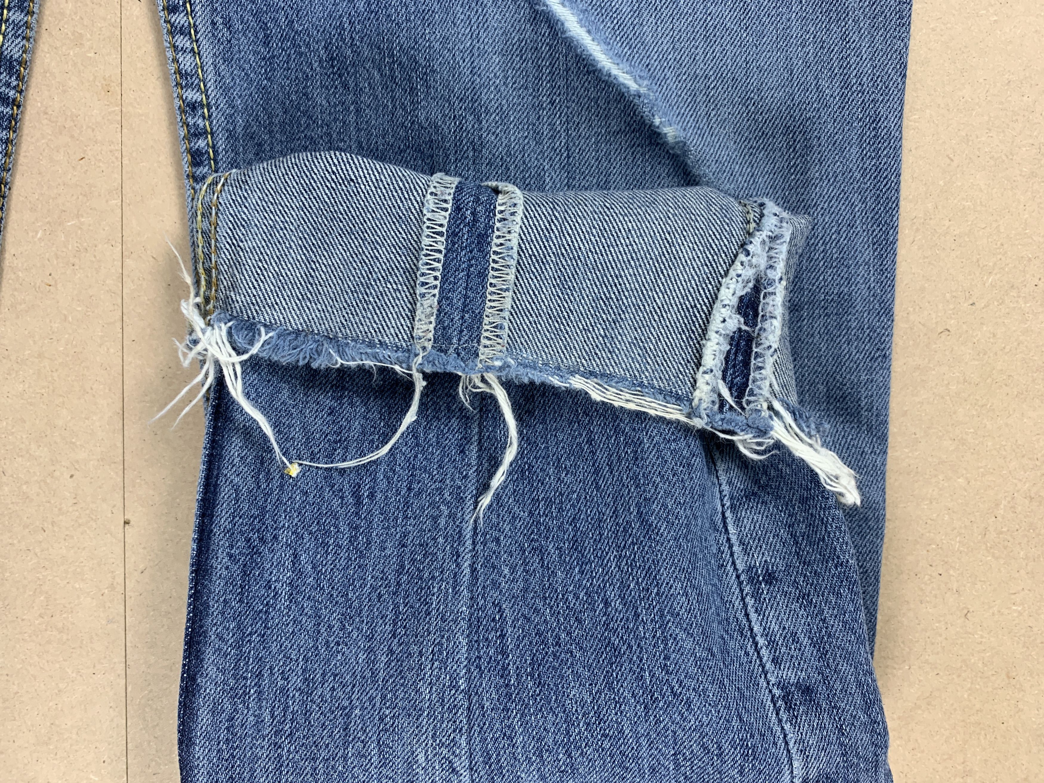 Levi's × Vintage Vintage Levi's 501 Distresse Blue Jeans Size US 29 - 4 Thumbnail