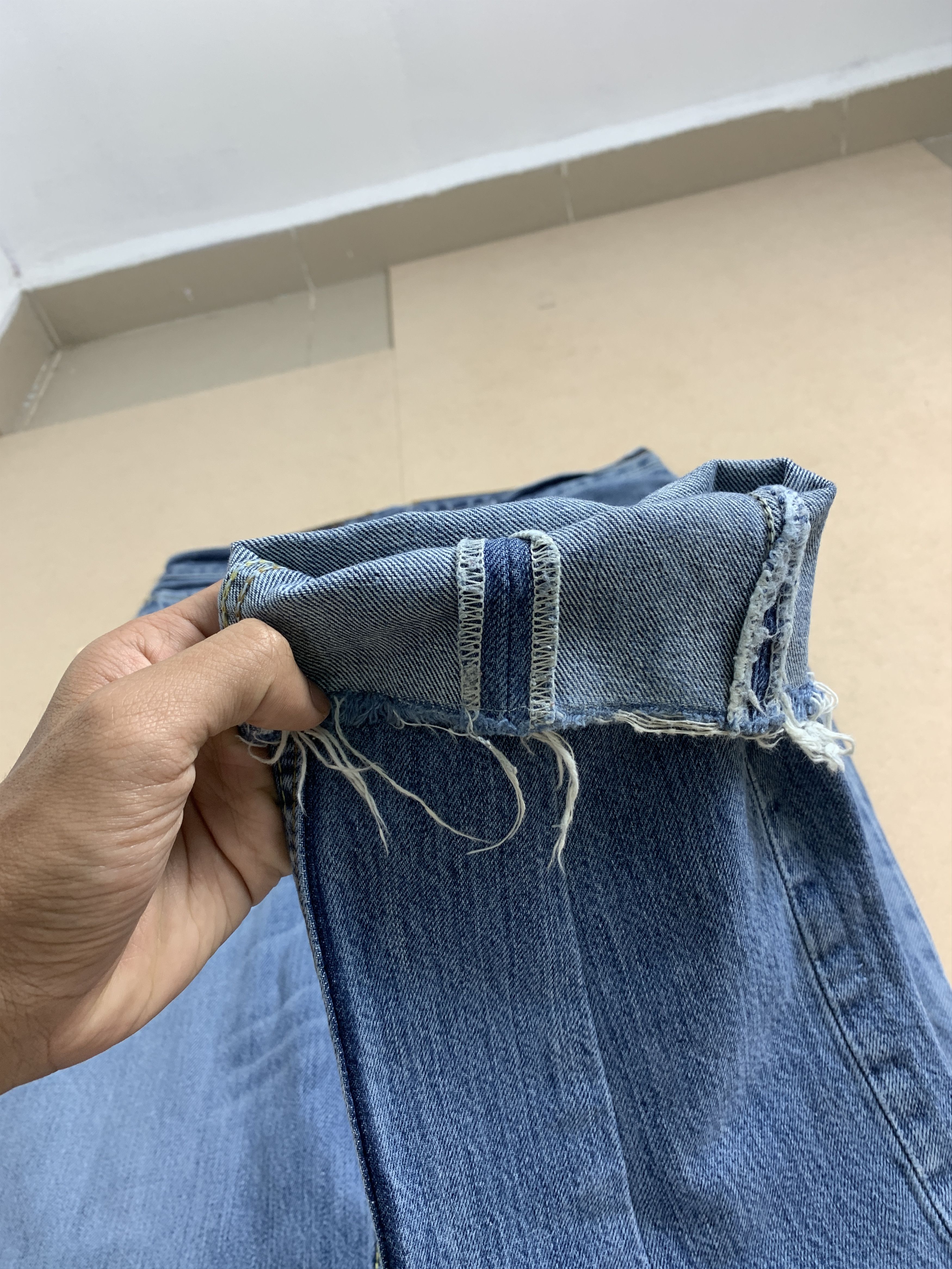 Levi's × Vintage Vintage Levi's 501 Distresse Blue Jeans Size US 29 - 6 Thumbnail