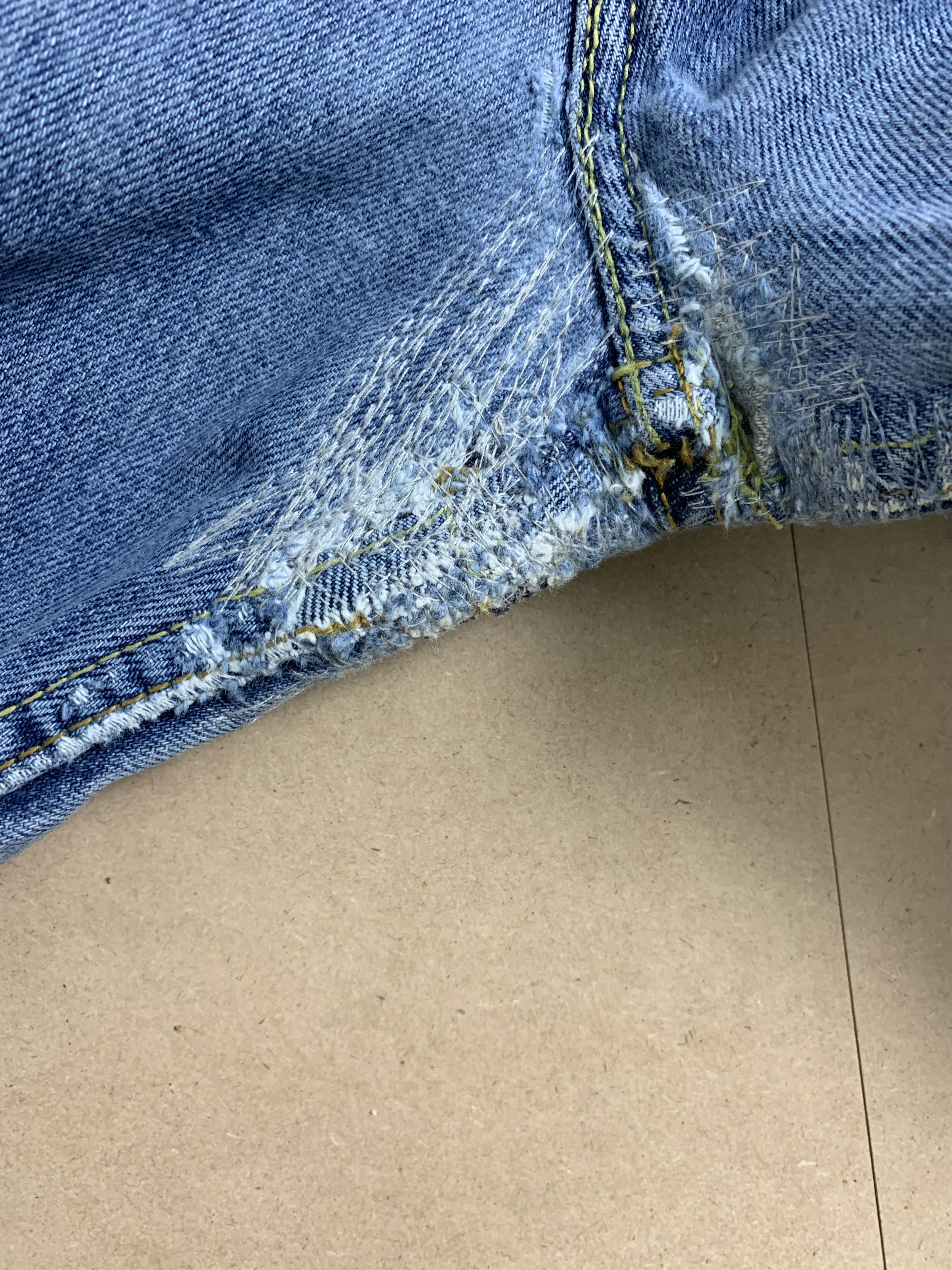 Levi's × Vintage Vintage Levi's 501 Distresse Blue Jeans Size US 29 - 13 Thumbnail