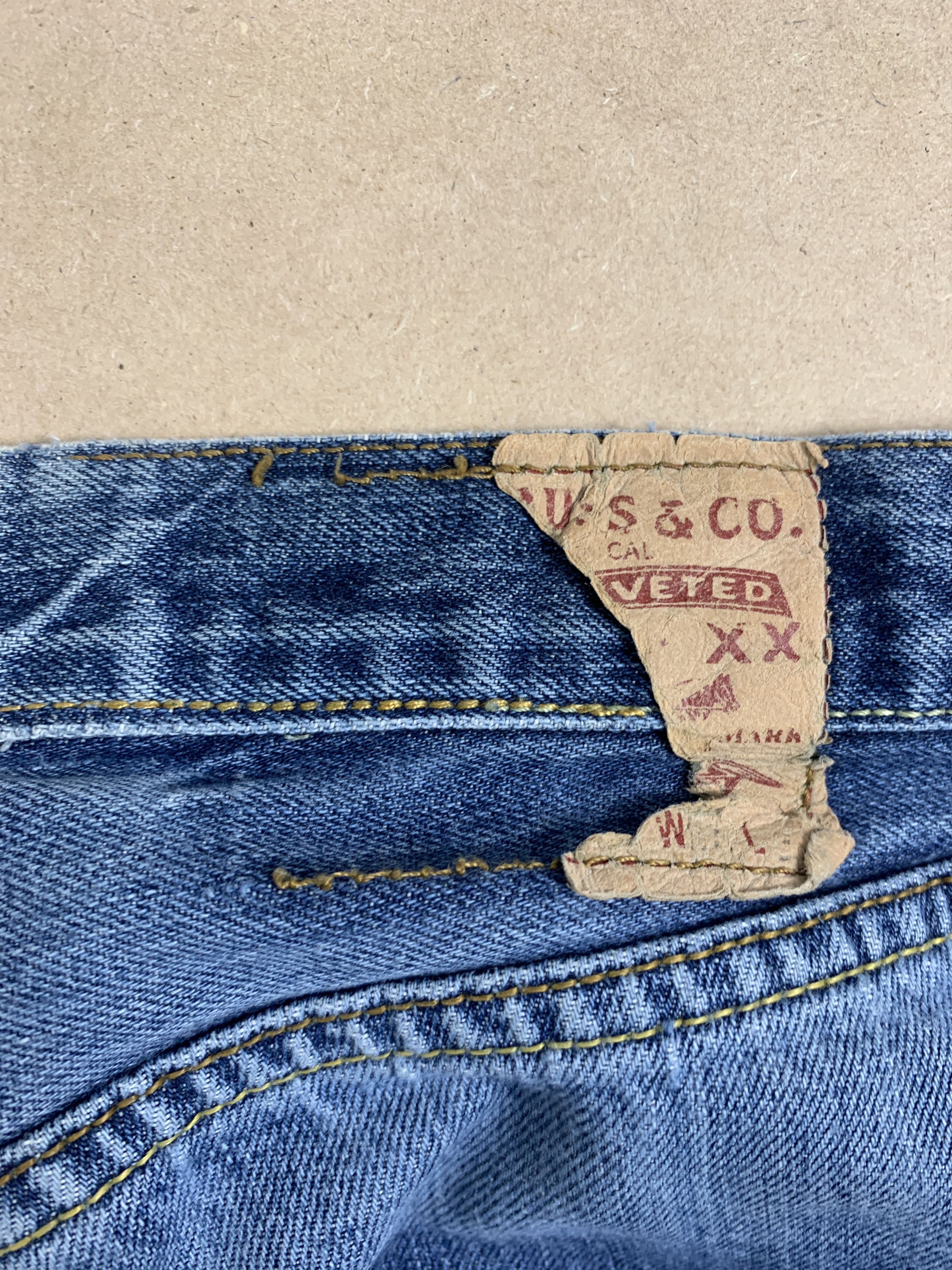 Levi's × Vintage Vintage Levi's 501 Distresse Blue Jeans Size US 29 - 20 Thumbnail