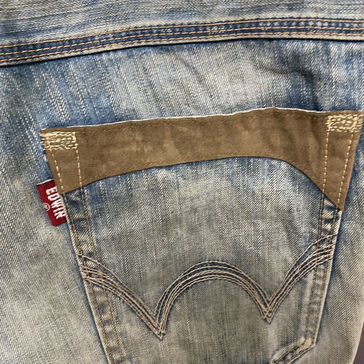 Japanese Brand × Vintage Vintage Japanese Edwin 505 Mud Washed Denim Bush Pants Size US 34 / EU 50 - 8 Thumbnail