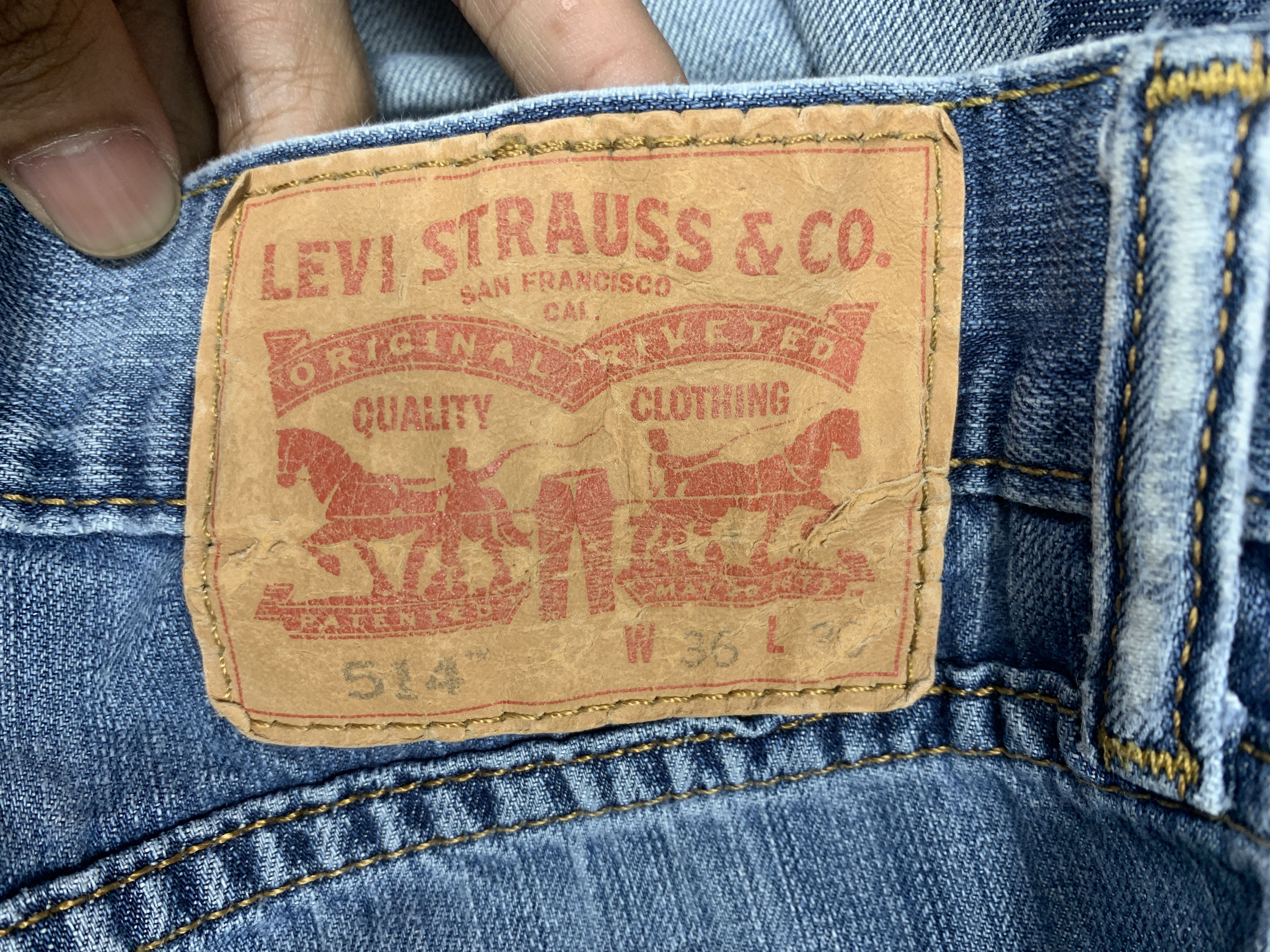 Levi's Vintage Levis 514 Blue Denim Jeans Size US 36 / EU 52 - 11 Thumbnail