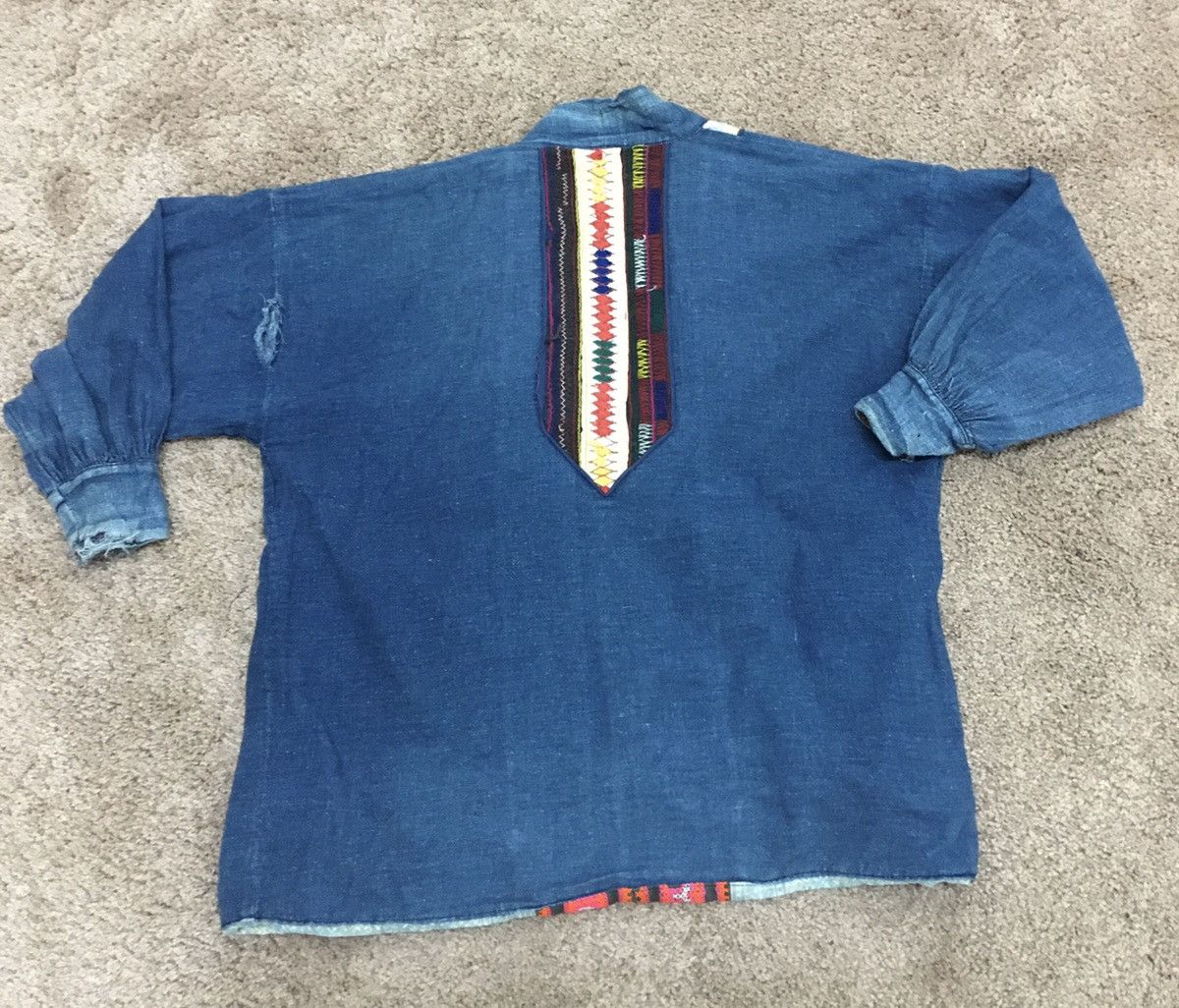 Indigo vintage japanese heavy cotton outwear Size US L / EU 52-54 / 3 - 15 Thumbnail