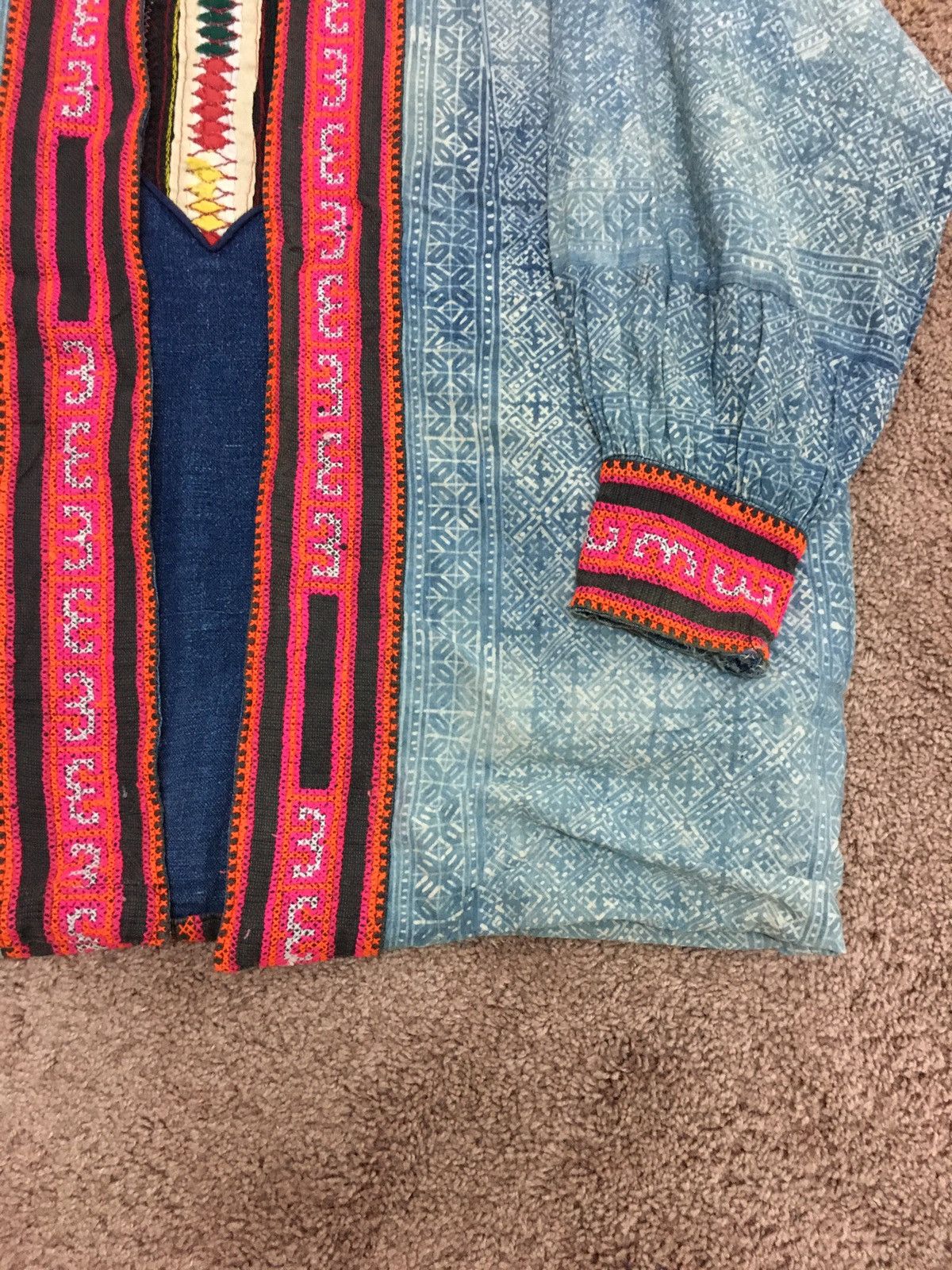 Indigo vintage japanese heavy cotton outwear Size US L / EU 52-54 / 3 - 3 Thumbnail