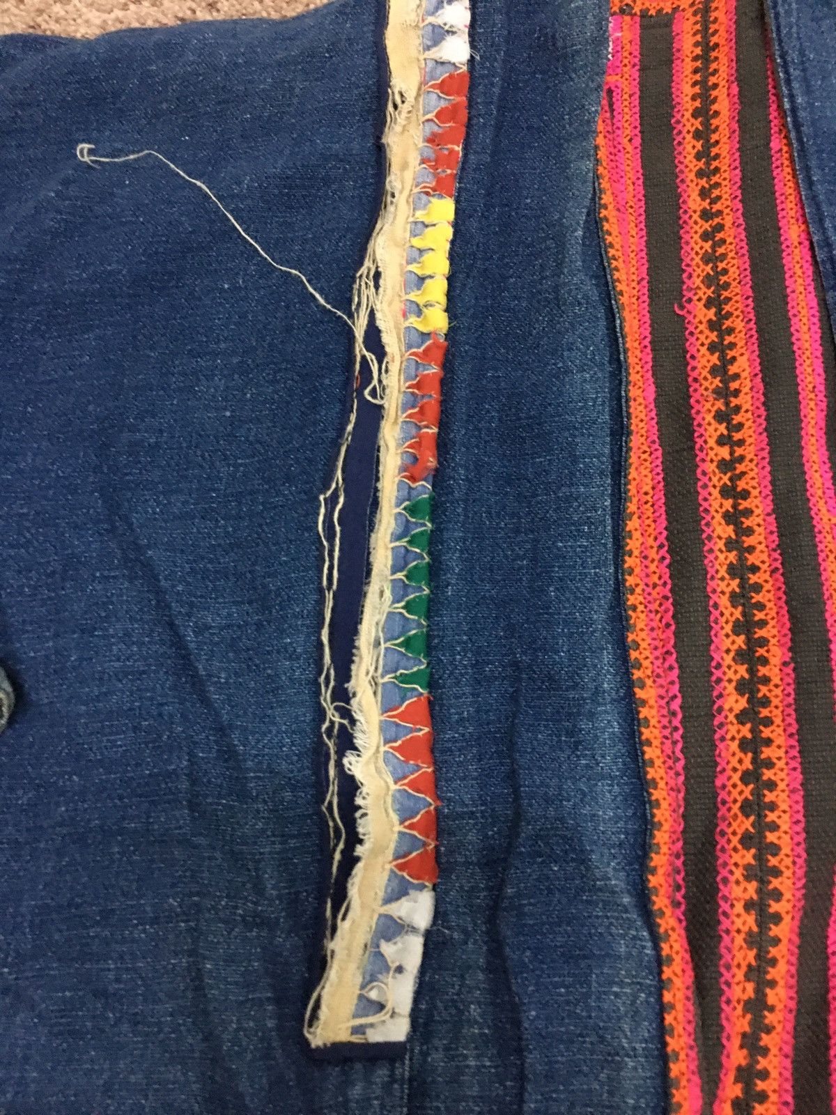 Indigo vintage japanese heavy cotton outwear Size US L / EU 52-54 / 3 - 13 Thumbnail