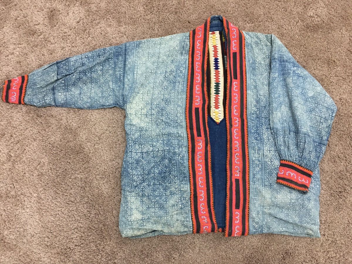 Indigo vintage japanese heavy cotton outwear Size US L / EU 52-54 / 3 - 1 Thumbnail