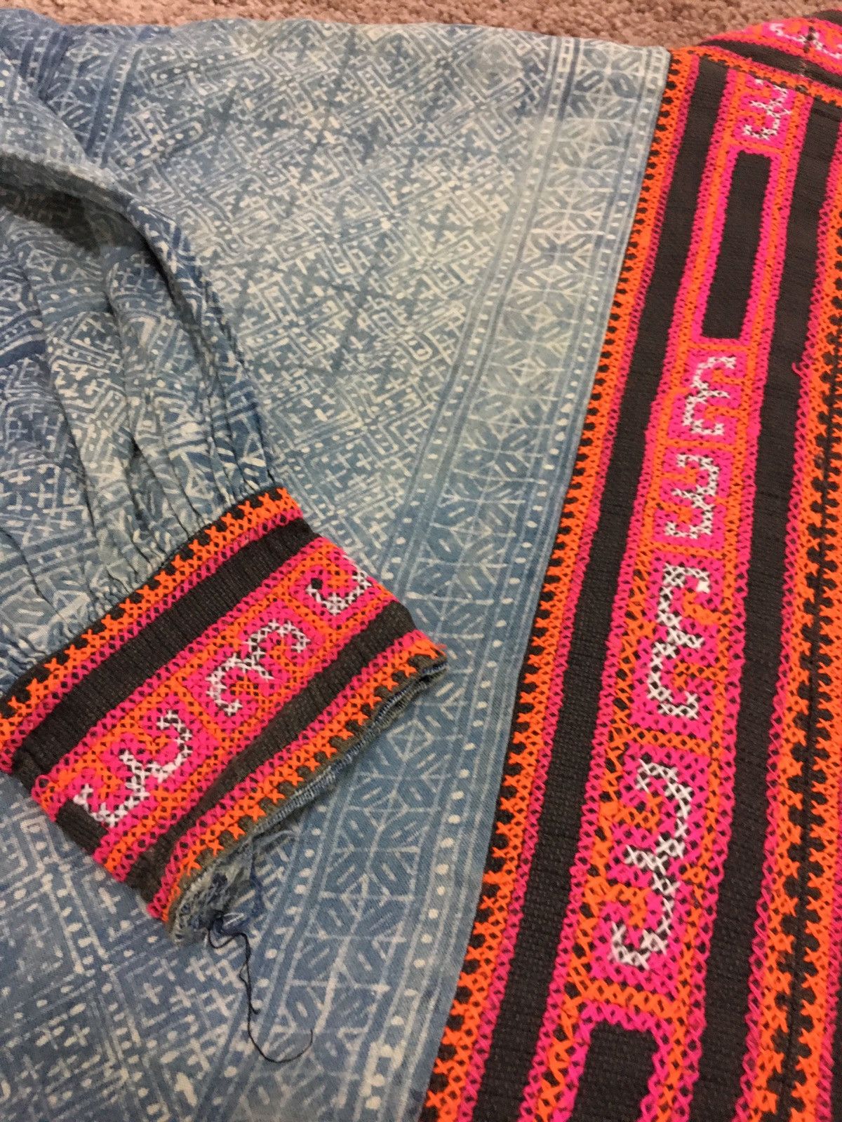 Indigo vintage japanese heavy cotton outwear Size US L / EU 52-54 / 3 - 8 Thumbnail