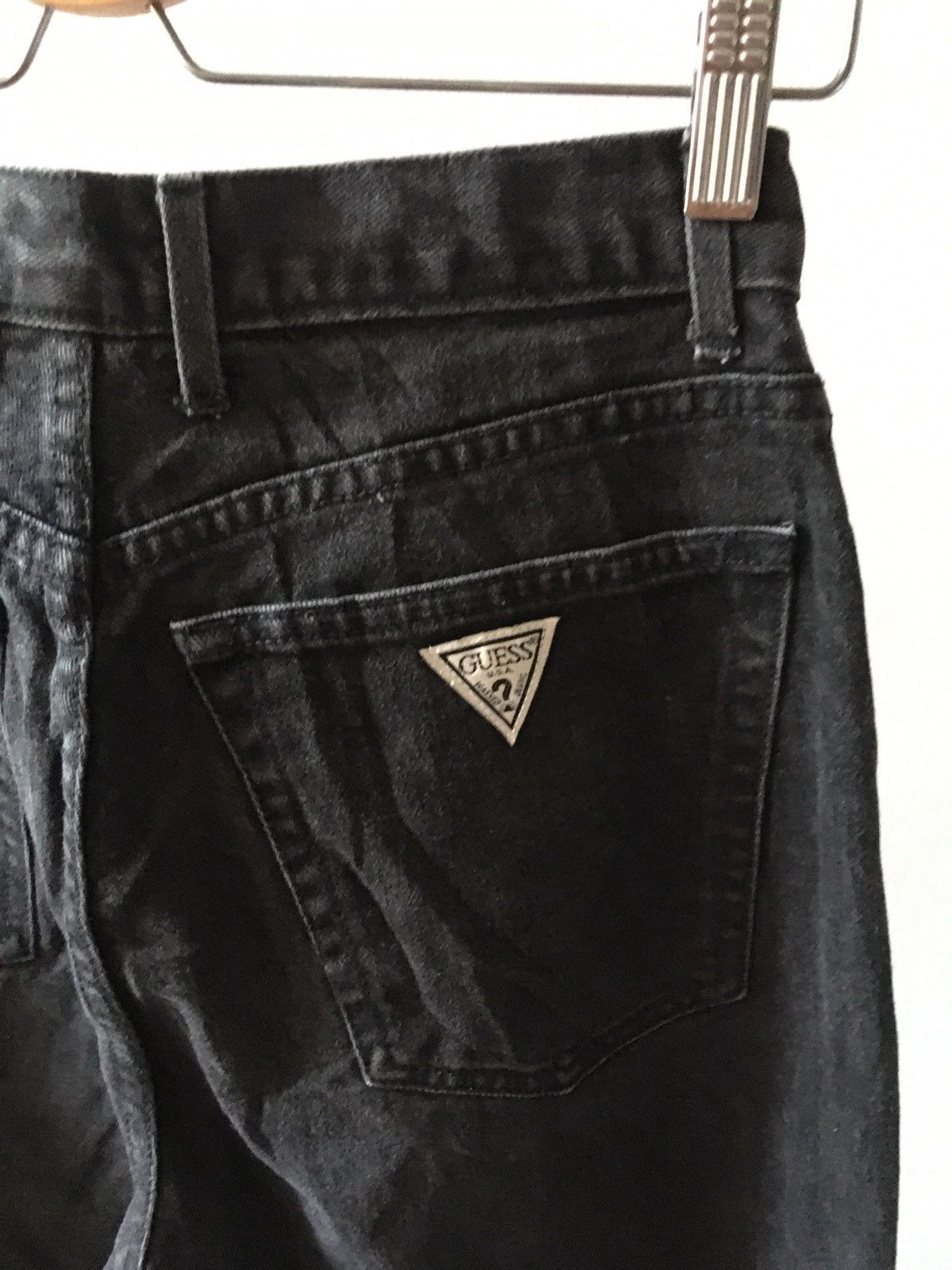 Guess vintage guess faded black denim Size US 26 / EU 42 - 4 Thumbnail
