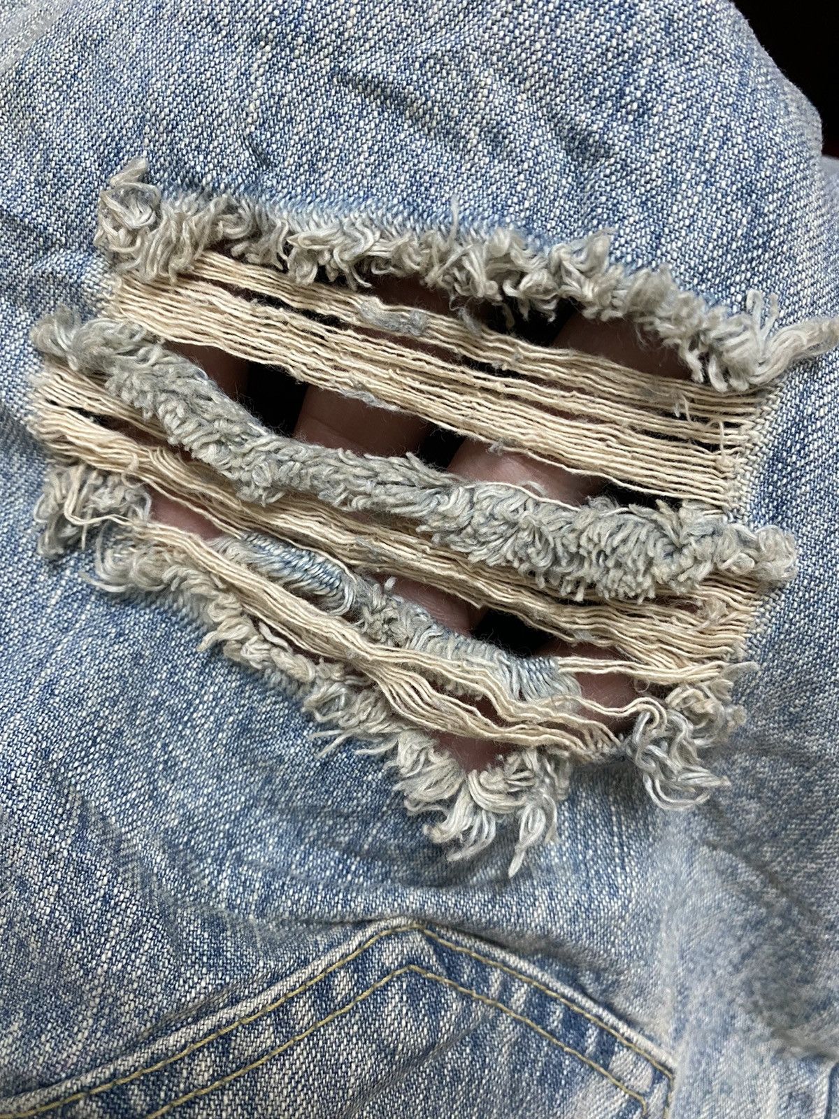 Designer HAN AHN SOON JAPANESSE DESIGNER DENIM Size US 27 - 7 Thumbnail