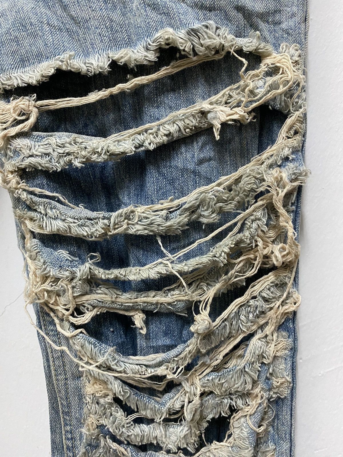 Designer HAN AHN SOON JAPANESSE DESIGNER DENIM Size US 27 - 3 Thumbnail