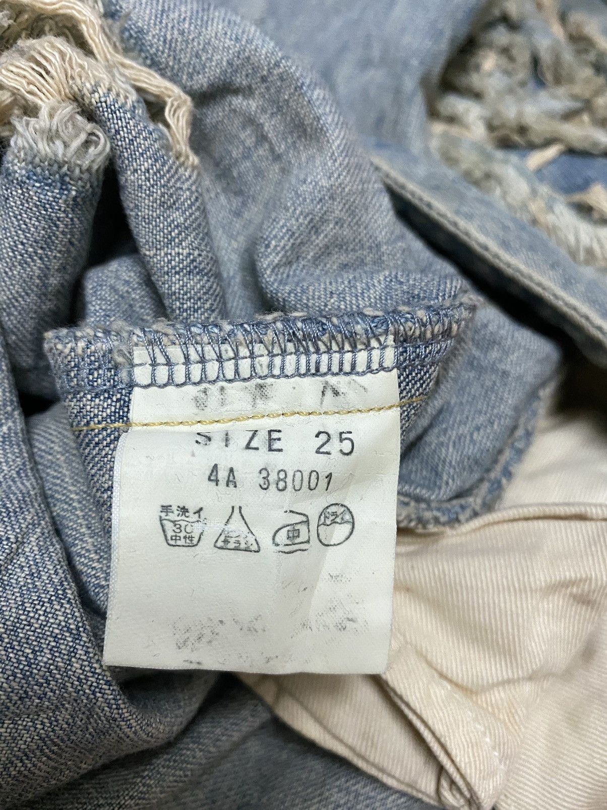 Designer HAN AHN SOON JAPANESSE DESIGNER DENIM Size US 27 - 6 Thumbnail