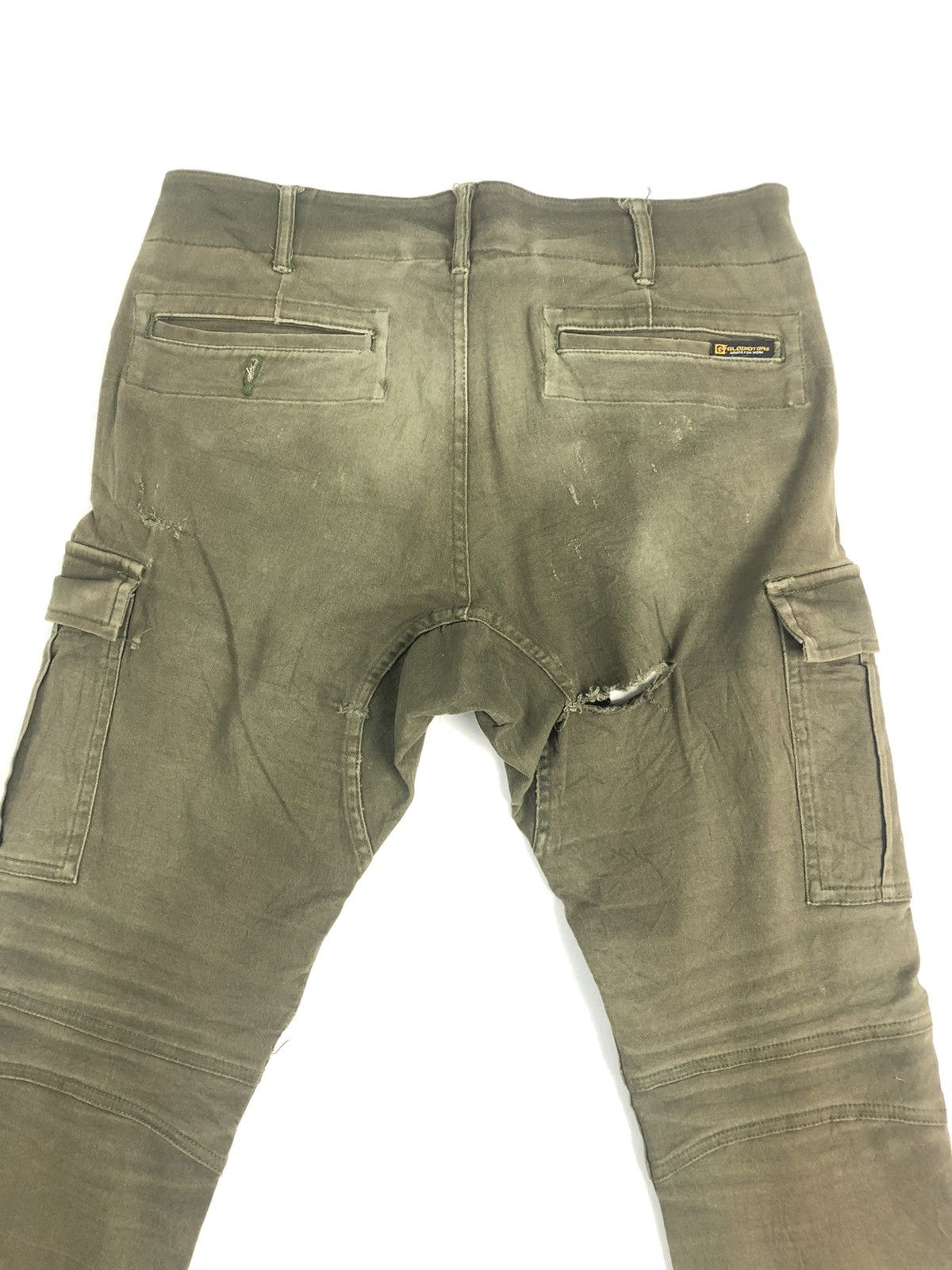 Japanese Brand Distressed GLADIATOR Armor Balmain Stretchable Cargo Pants Size US 32 / EU 48 - 14 Thumbnail