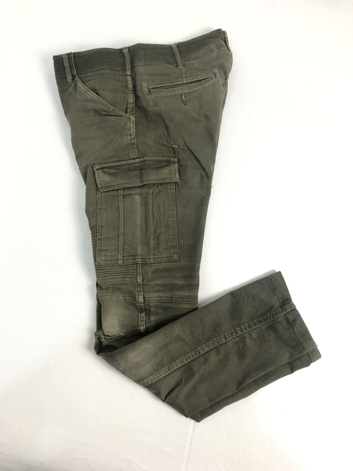 Japanese Brand Distressed GLADIATOR Armor Balmain Stretchable Cargo Pants Size US 32 / EU 48 - 13 Thumbnail