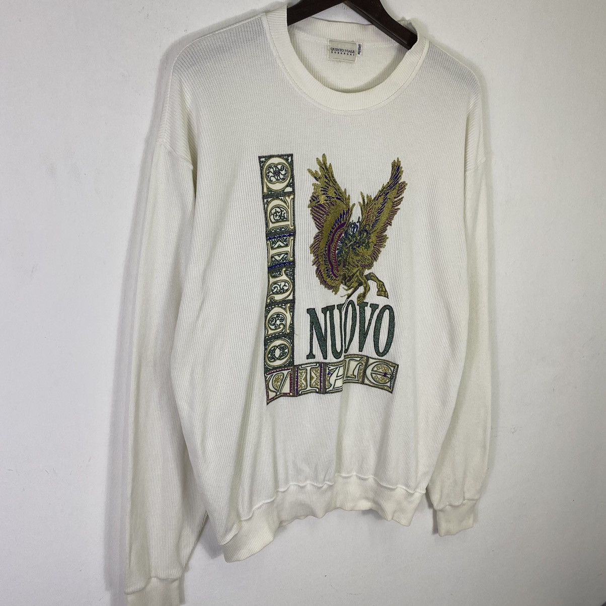 Japanese Brand × Vintage Vintage Quinto Viale Phoenix Embroidary Sweatshirt Jumper Size US L / EU 52-54 / 3 - 3 Thumbnail