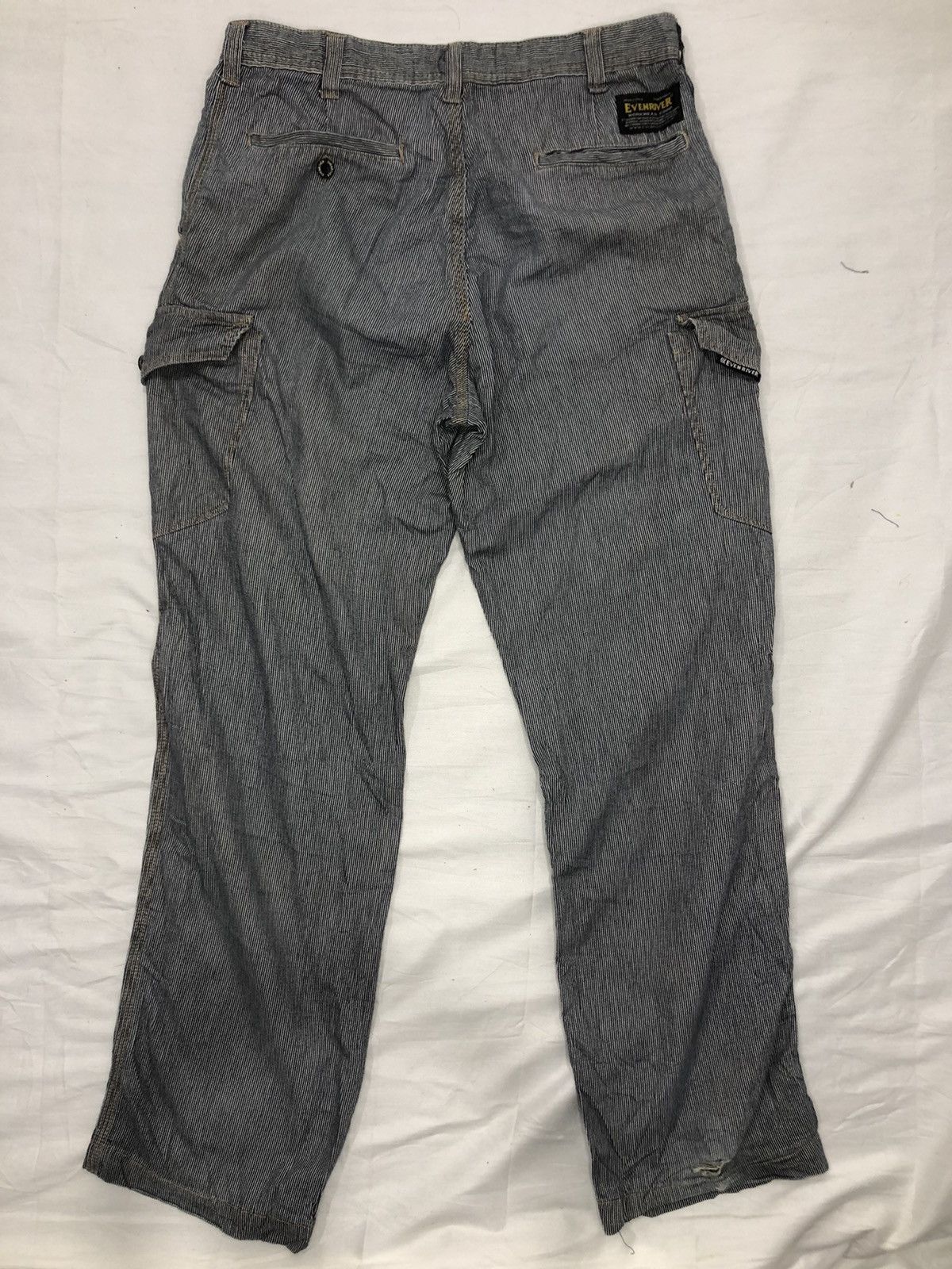 Japanese Brand Japanese Evenriver Utility Striped Cargo Pants Size US 33 - 7 Thumbnail