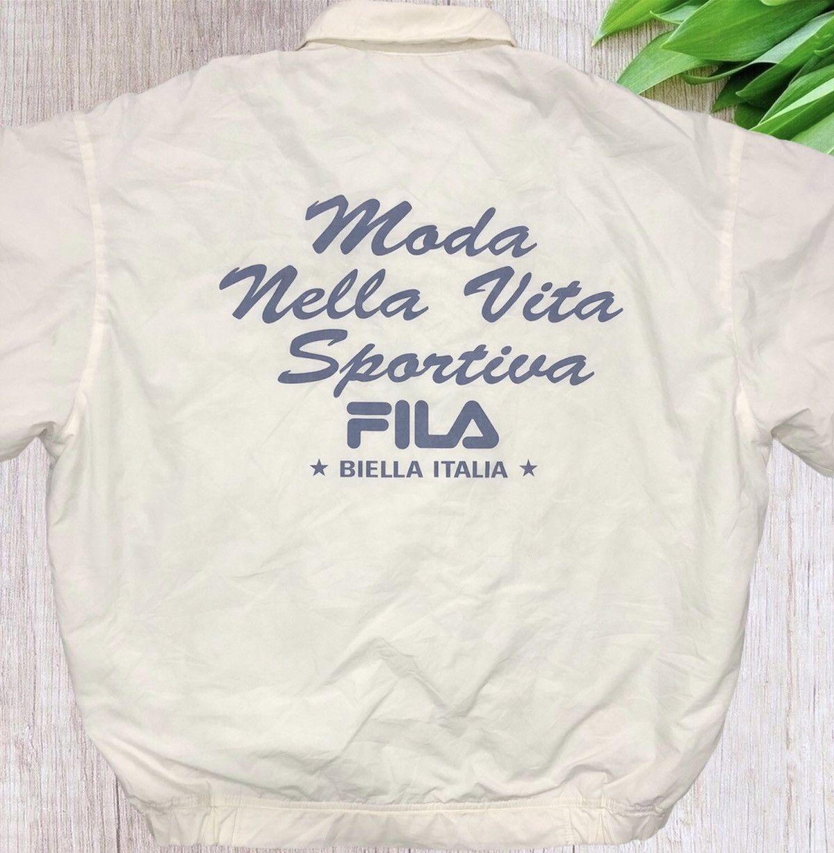 image of 90's Fila Biella Italia Jacket in White, Men's (Size XL)