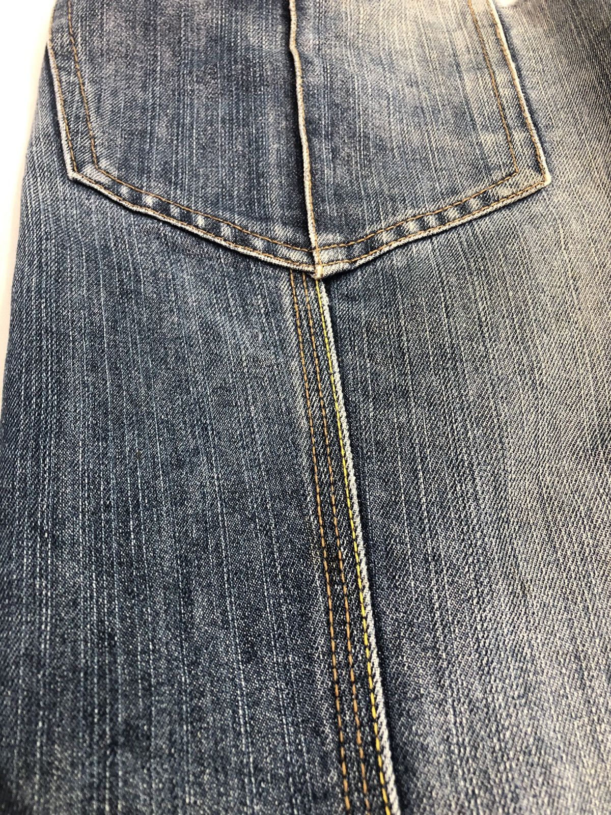 Japanese Brand Evenriver Distressed Denim Baggy Jeans Utility Cargo Pants Size US 33 - 22 Thumbnail