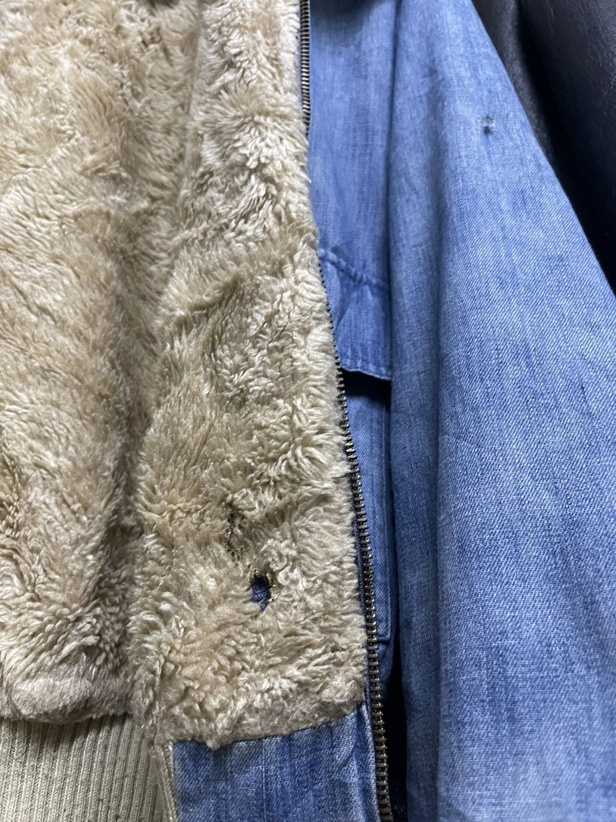 Levi's Vintage Clothing TRUE VINTAGE 70s LEVIS DENIM SHERPA JACKET Size US S / EU 44-46 / 1 - 12 Thumbnail