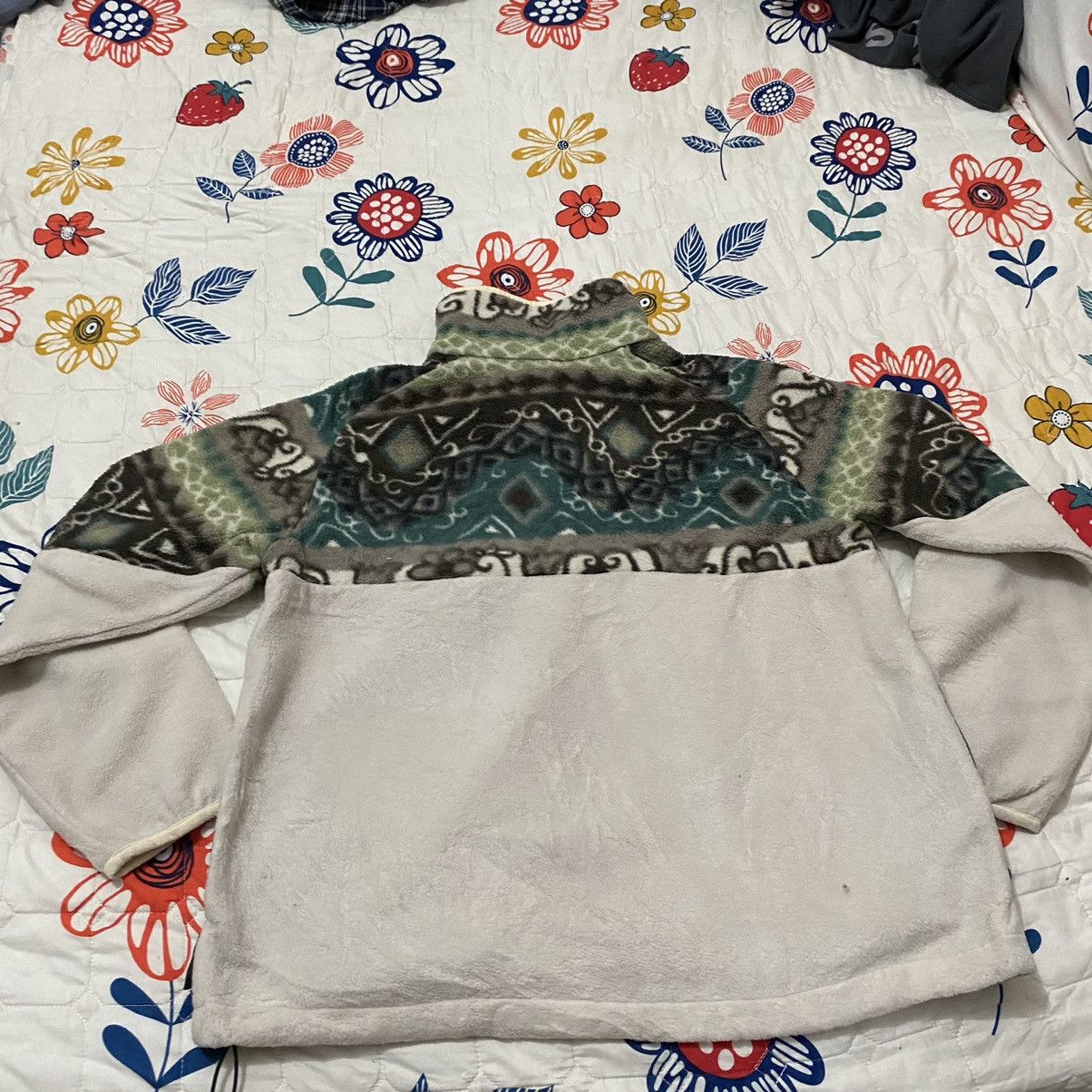 Polartec OFFER🔥Vintage Myaming Woolens Navajo Half Button Fleece Size US L / EU 52-54 / 3 - 7 Thumbnail