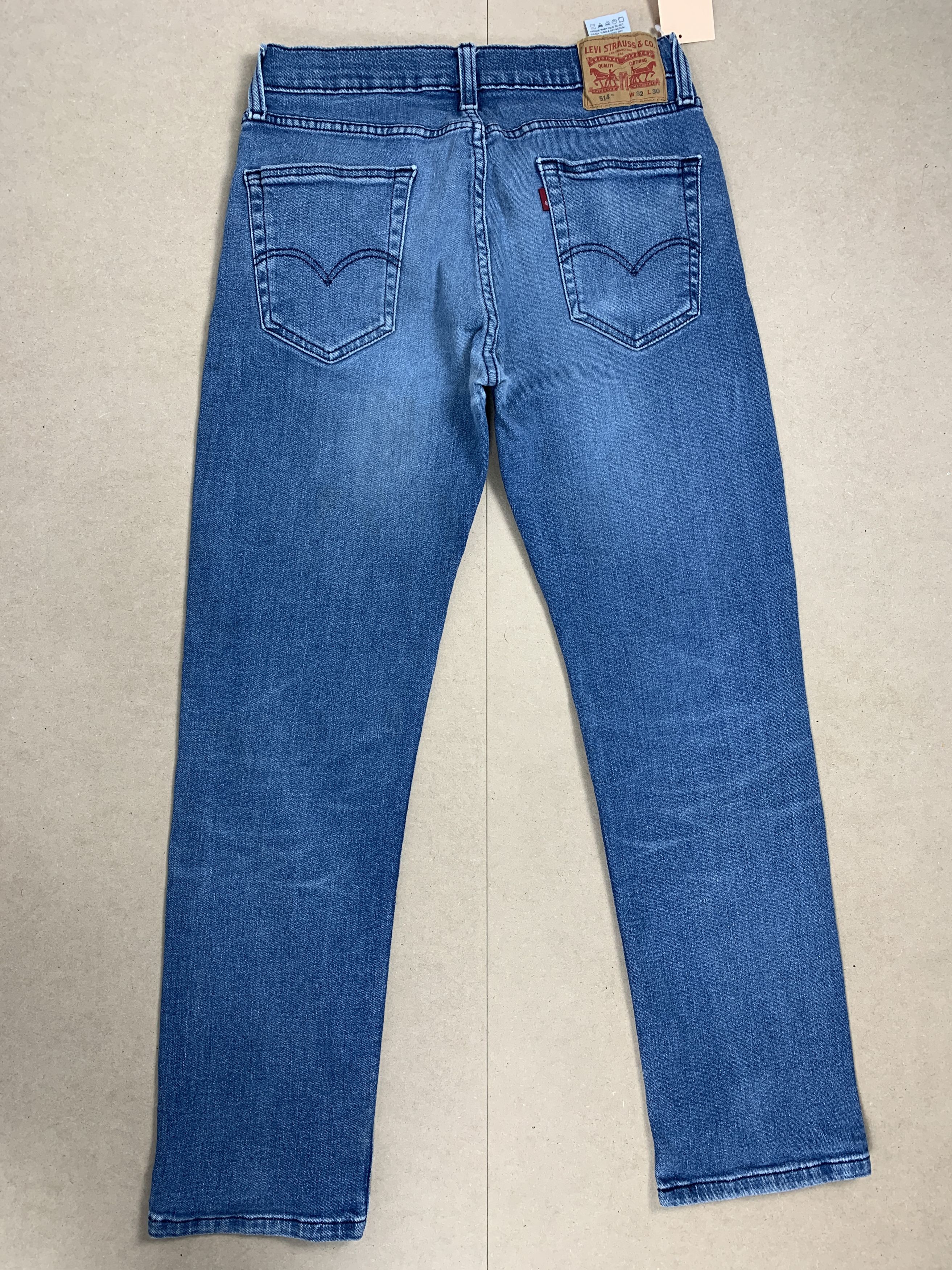 Levi's × Vintage Vintage Levis 514 Straight Cut Faded Blue Jeans Size US 30 / EU 46 - 5 Thumbnail