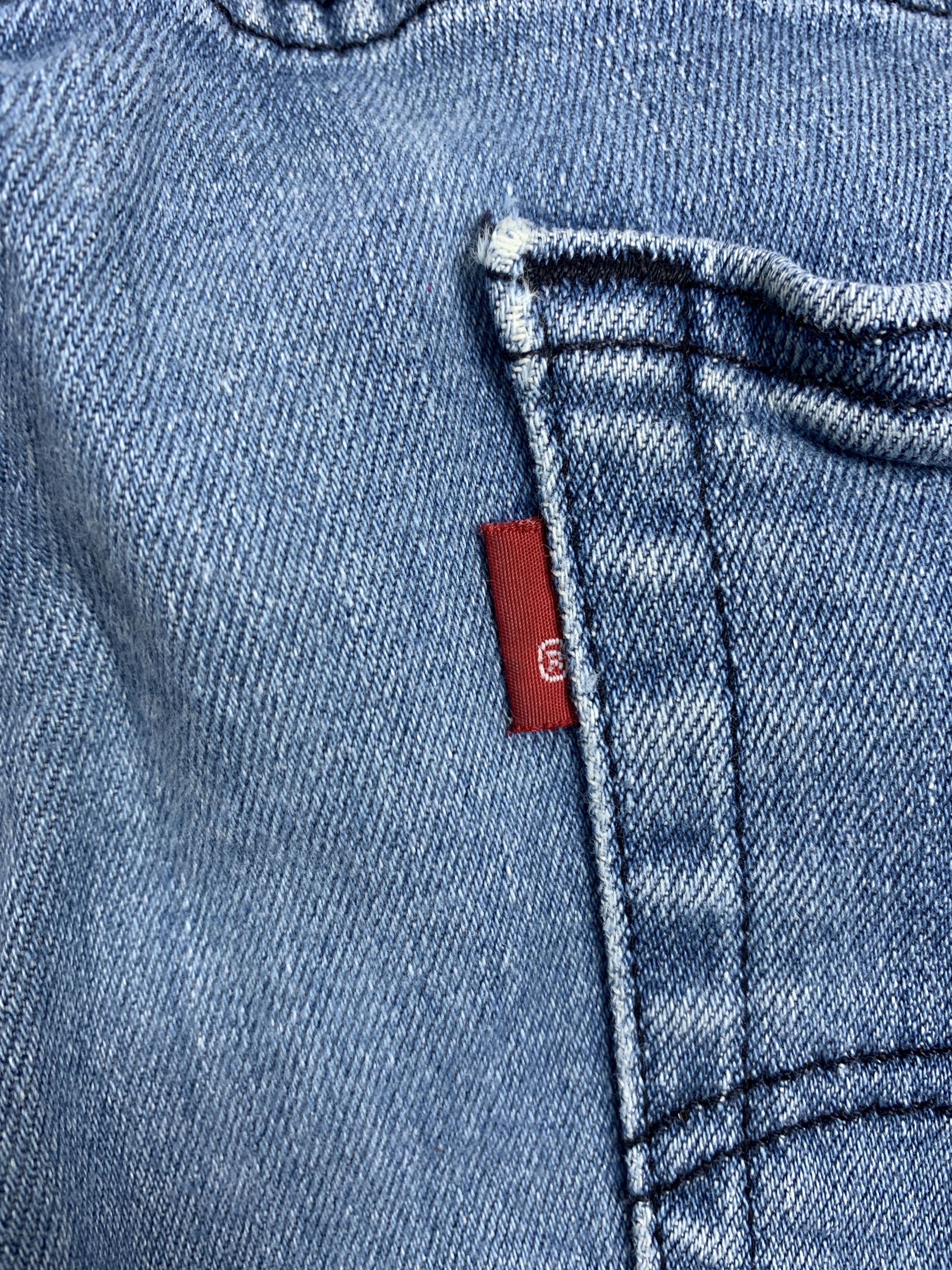 Levi's × Vintage Vintage Levis 514 Straight Cut Faded Blue Jeans Size US 30 / EU 46 - 8 Thumbnail