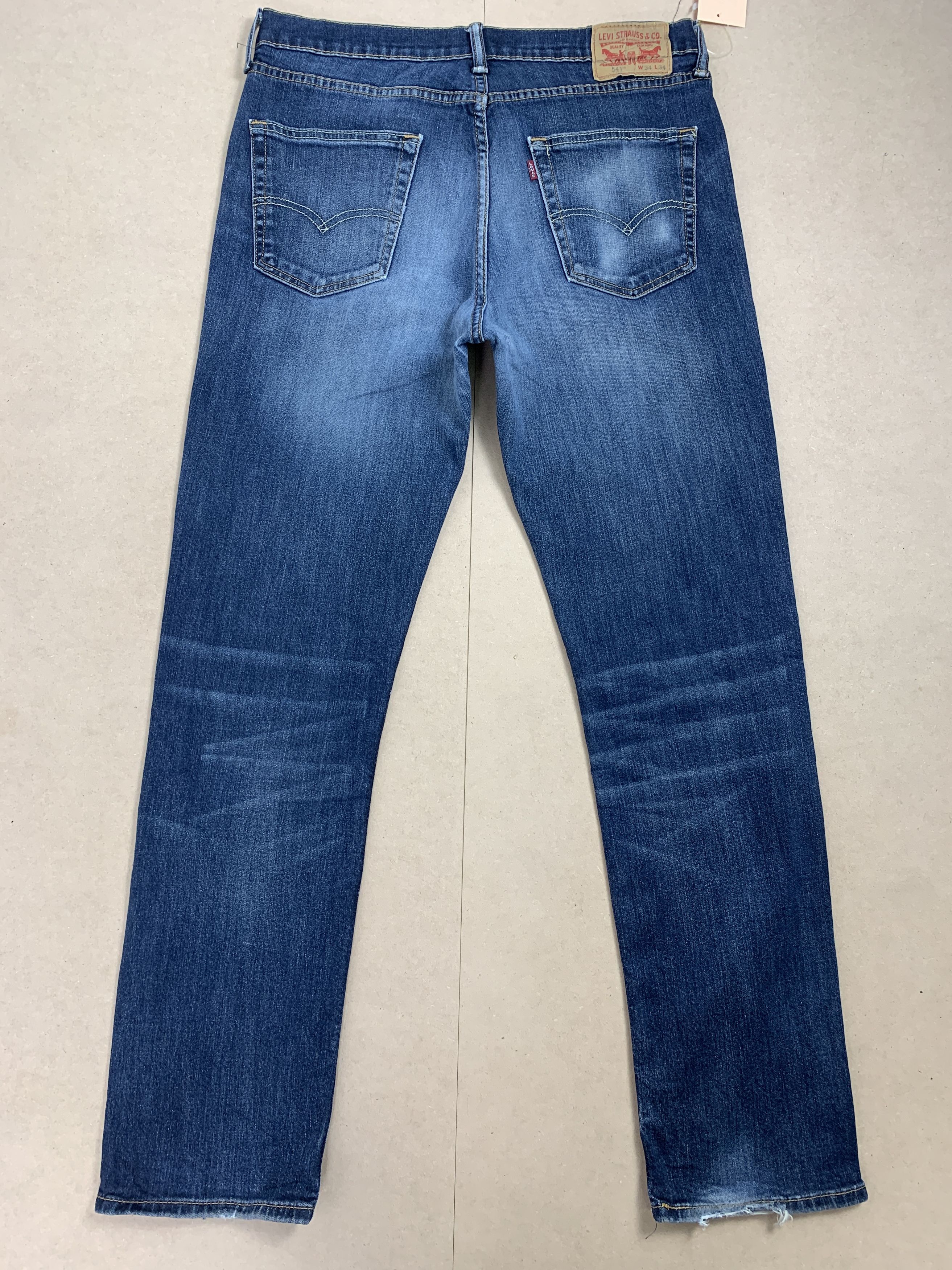 Levi's Vintage Levis 541 Straight Cut Faded Blue Jeans Size US 33 - 6 Thumbnail