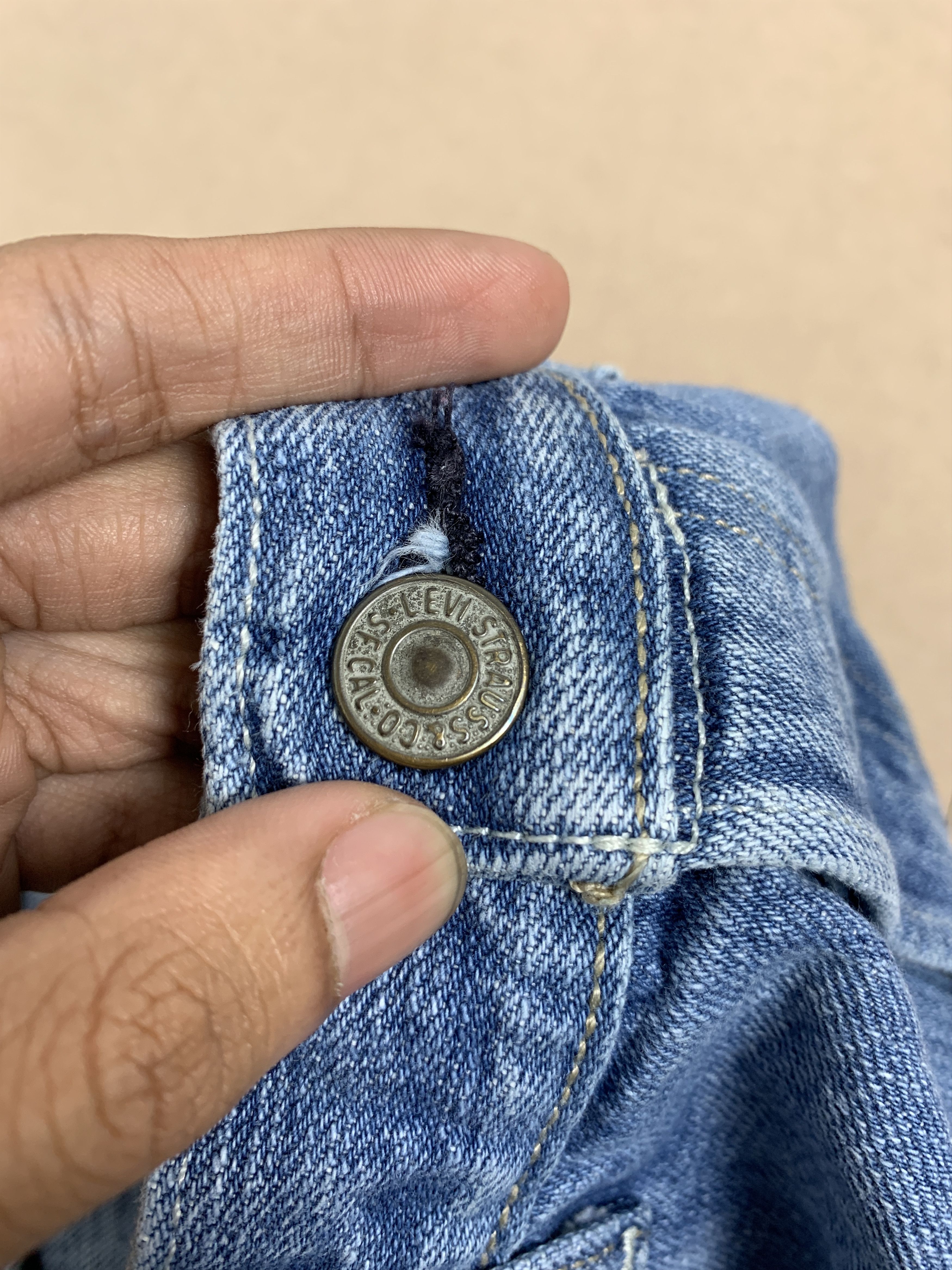Levi's Vintage Levis 501 90s Straight Cut Faded Jeans P0349 Size US 31 - 15 Thumbnail