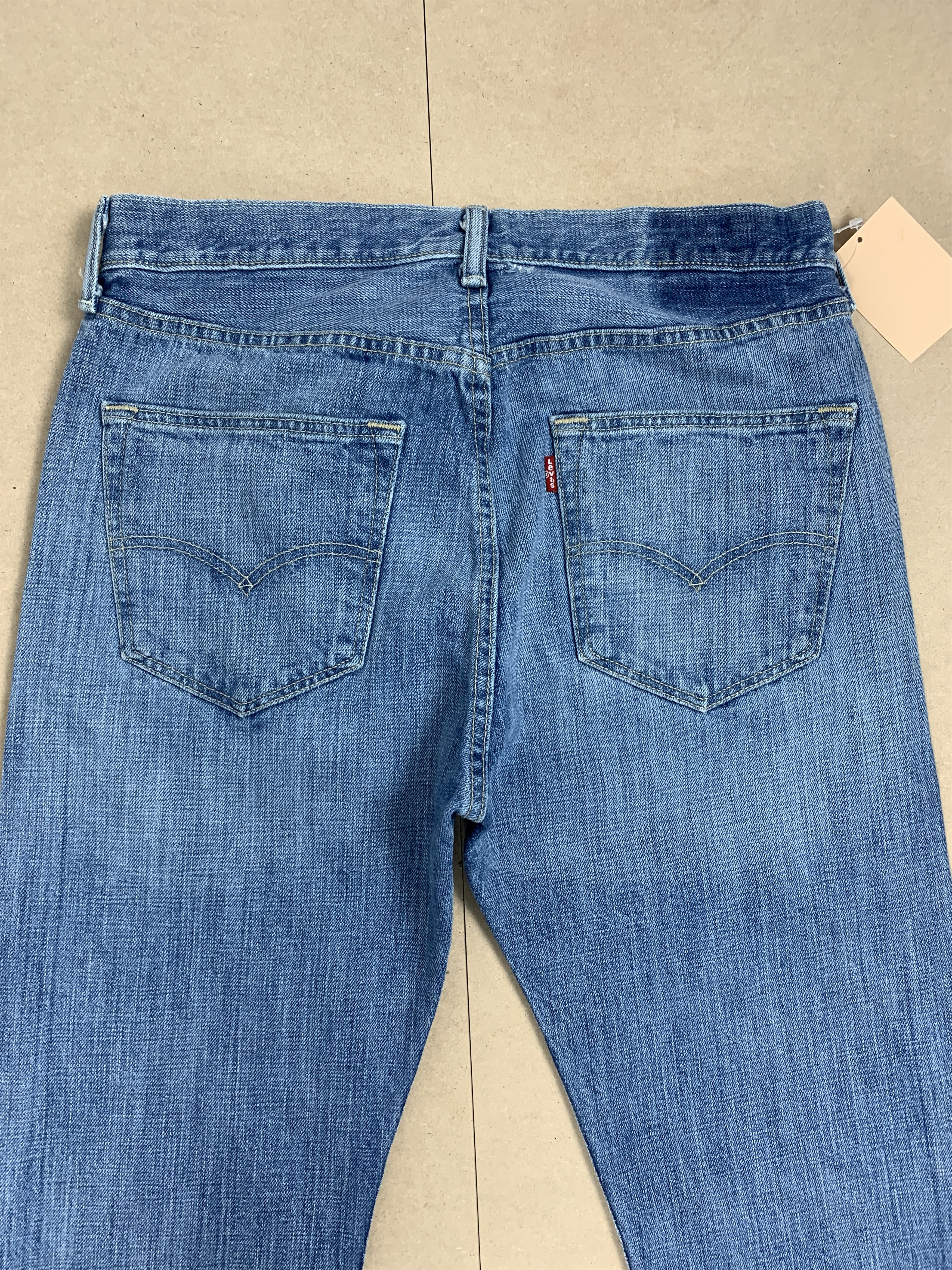 Levi's Vintage Levis 501 90s Straight Cut Faded Jeans P0349 Size US 31 - 6 Thumbnail