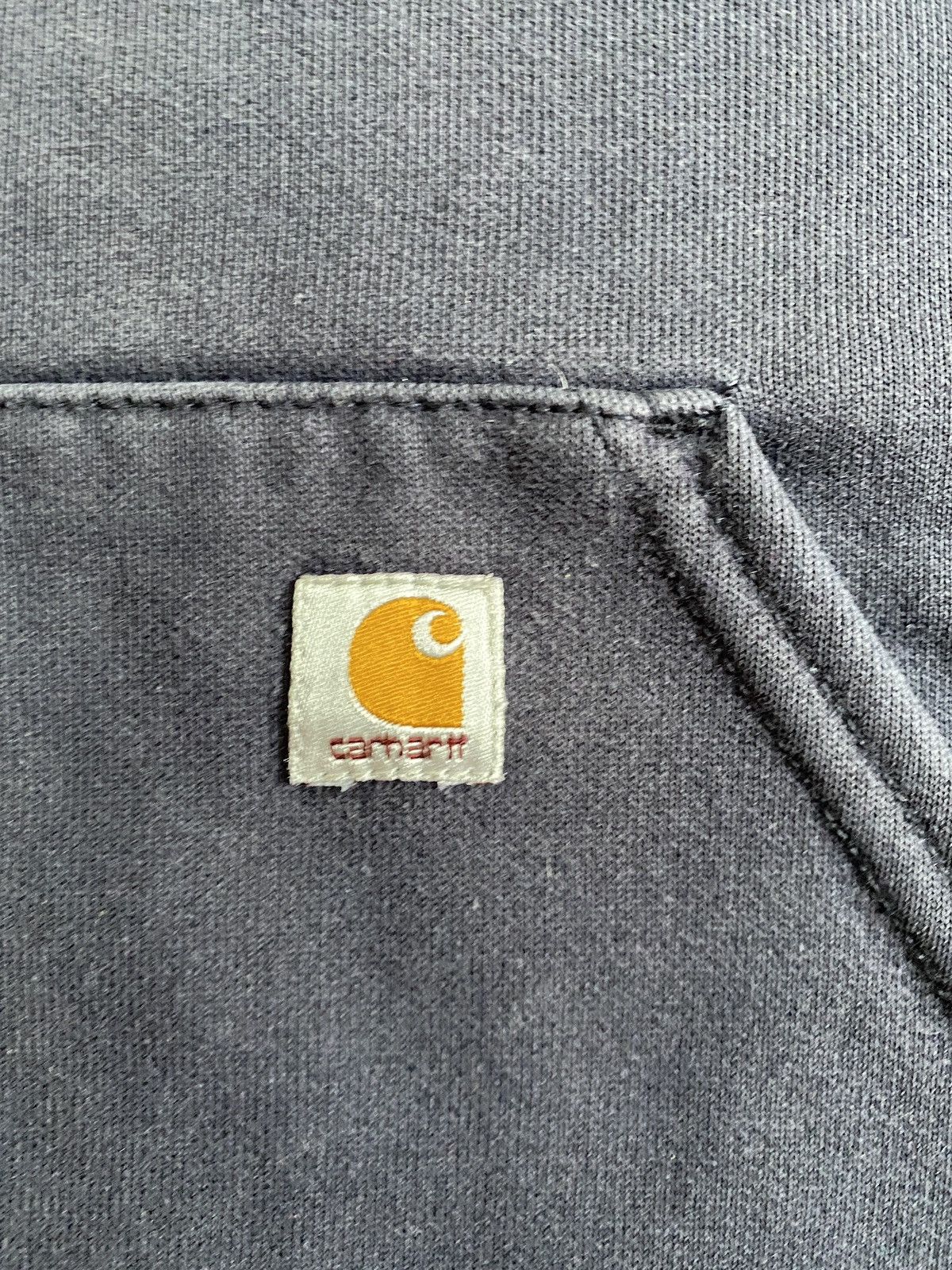Carhartt 2008 Carhartt Women’s Dark Navy Raglan Hoodie Sweatshirt Size L / US 10 / IT 46 - 3 Thumbnail