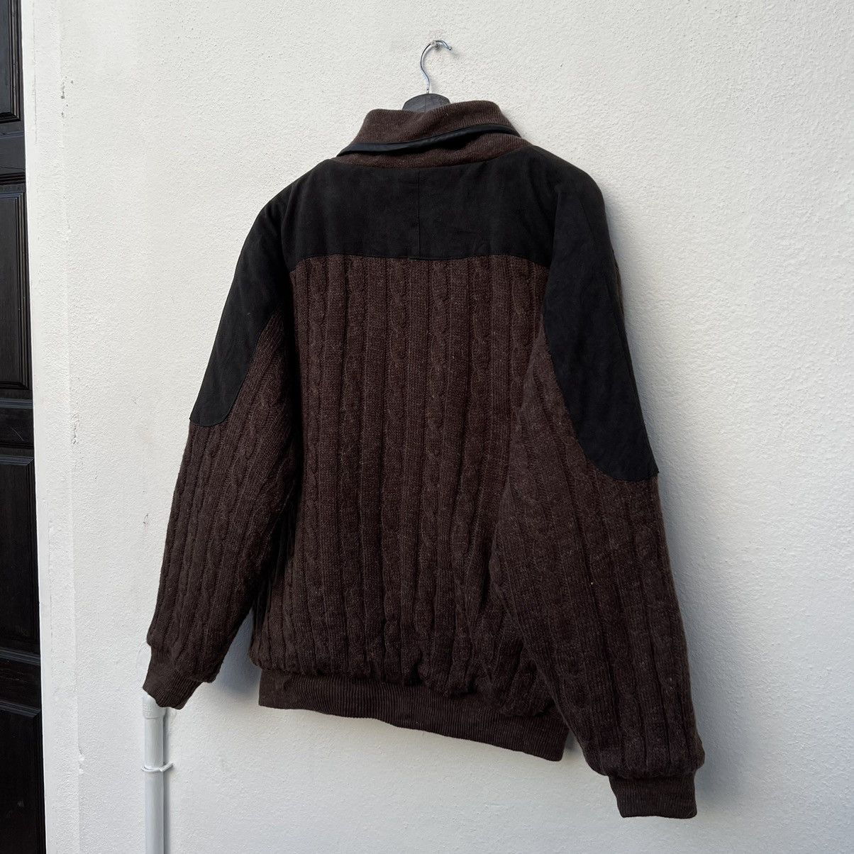 Japanese Brand VINTAGE CALRO VALENTINO PRINTED DESIGN CARDIGAN WOOL Size US L / EU 52-54 / 3 - 12 Thumbnail