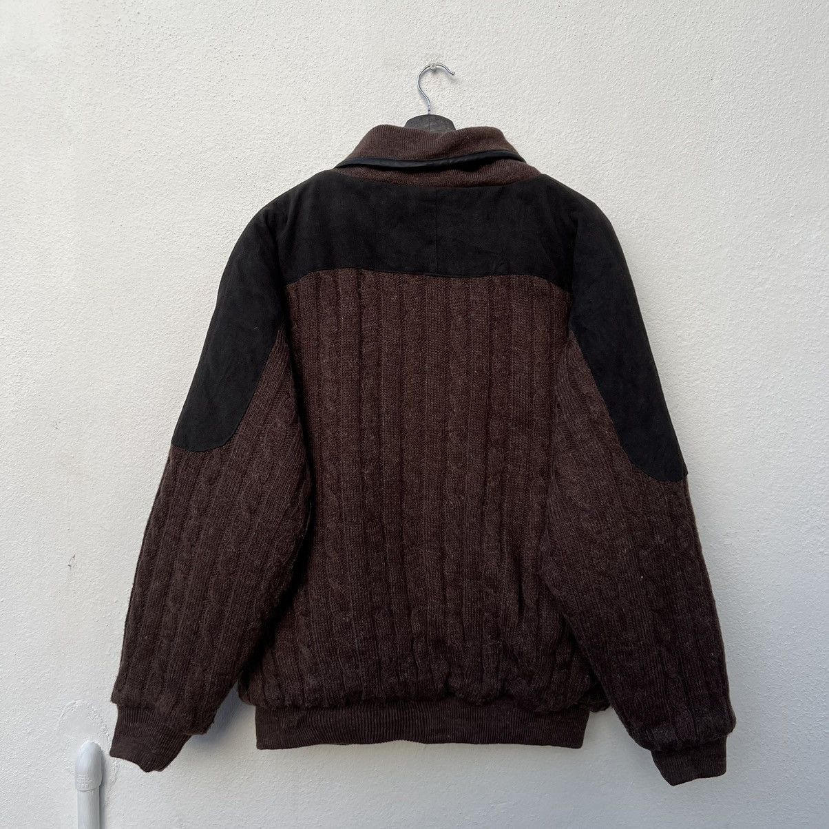 Japanese Brand VINTAGE CALRO VALENTINO PRINTED DESIGN CARDIGAN WOOL Size US L / EU 52-54 / 3 - 11 Thumbnail