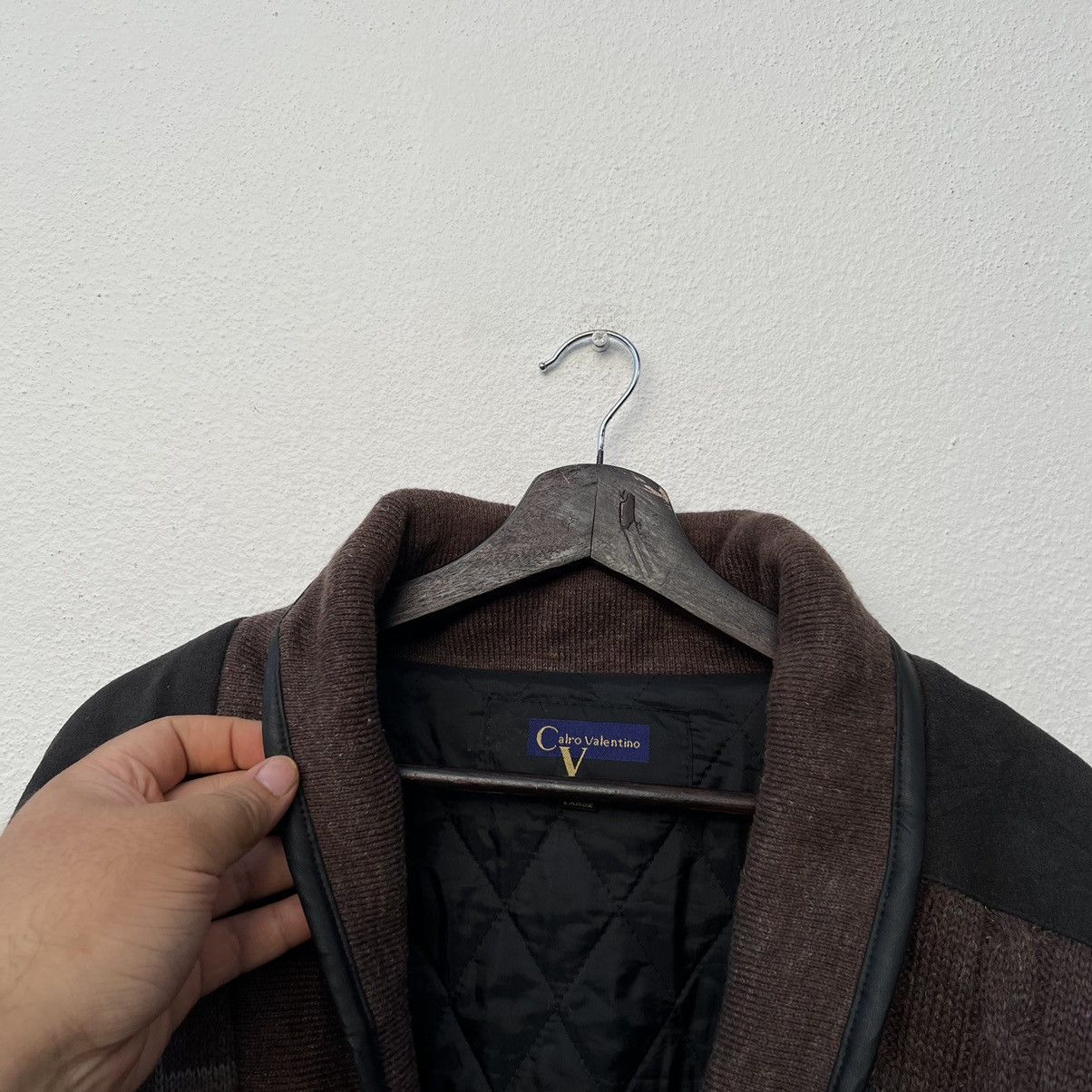 Japanese Brand VINTAGE CALRO VALENTINO PRINTED DESIGN CARDIGAN WOOL Size US L / EU 52-54 / 3 - 10 Thumbnail