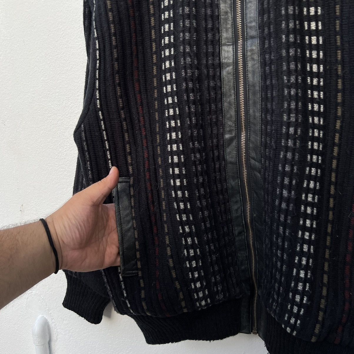 Japanese Brand VINTAGE CASUAL RACOUT RARE DESIGN LEATHER ISSEY MIYAKE STYLE Size US L / EU 52-54 / 3 - 6 Thumbnail