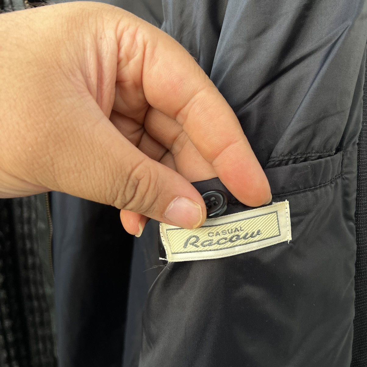 Japanese Brand VINTAGE CASUAL RACOUT RARE DESIGN LEATHER ISSEY MIYAKE STYLE Size US L / EU 52-54 / 3 - 13 Thumbnail
